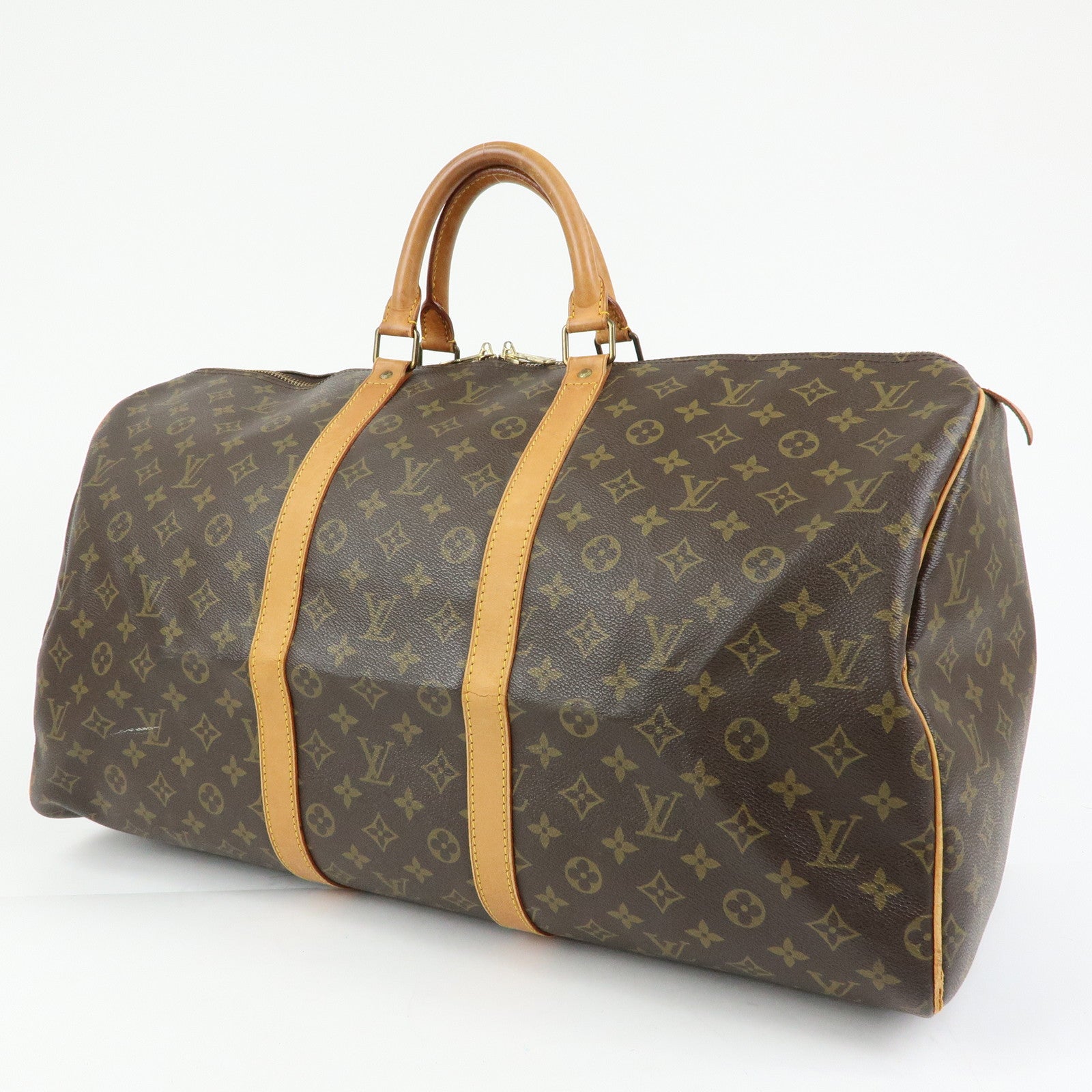 Louis Vuitton Monogram Keep All 55 Boston Bag Brown M41424