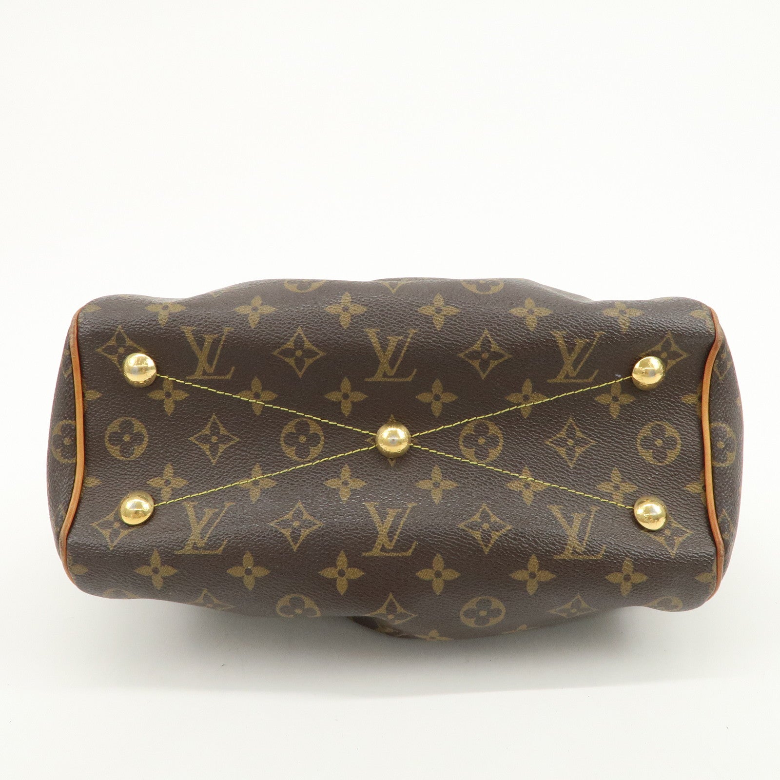 Louis Vuitton Monogram Tivoli PM Hand Bag Shoulder Bag Brown M40143