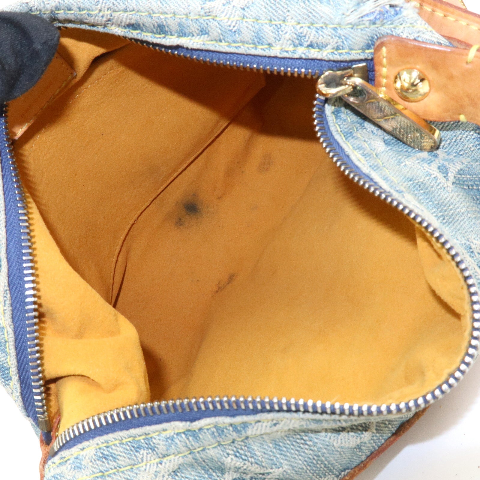 Louis Vuitton Monogram Denim Baggy PM 2Way Bag Shoulder Bag M95049