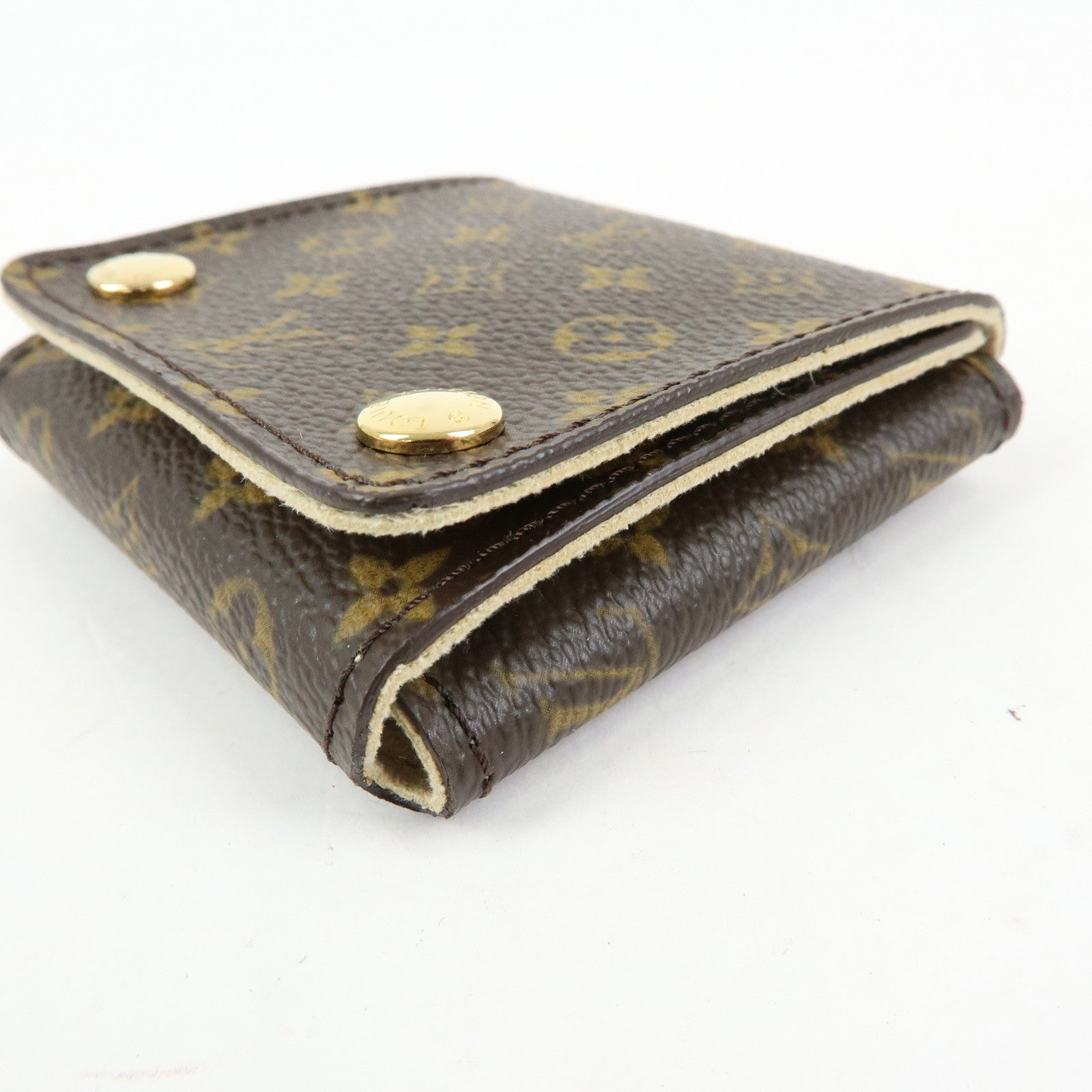 Louis Vuitton Monogram Set of 2 Jewelry Case Brown Used