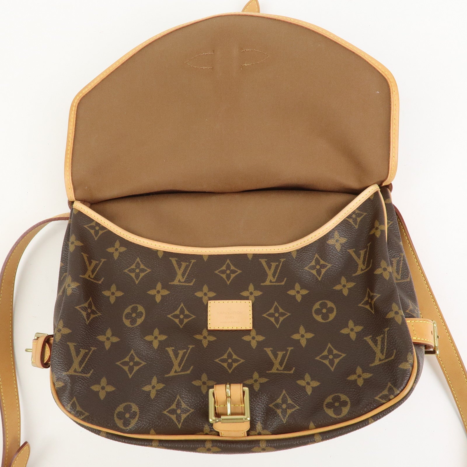 Louis Vuitton Monogram Saumur 30 Shoulder Bag Brown M42256