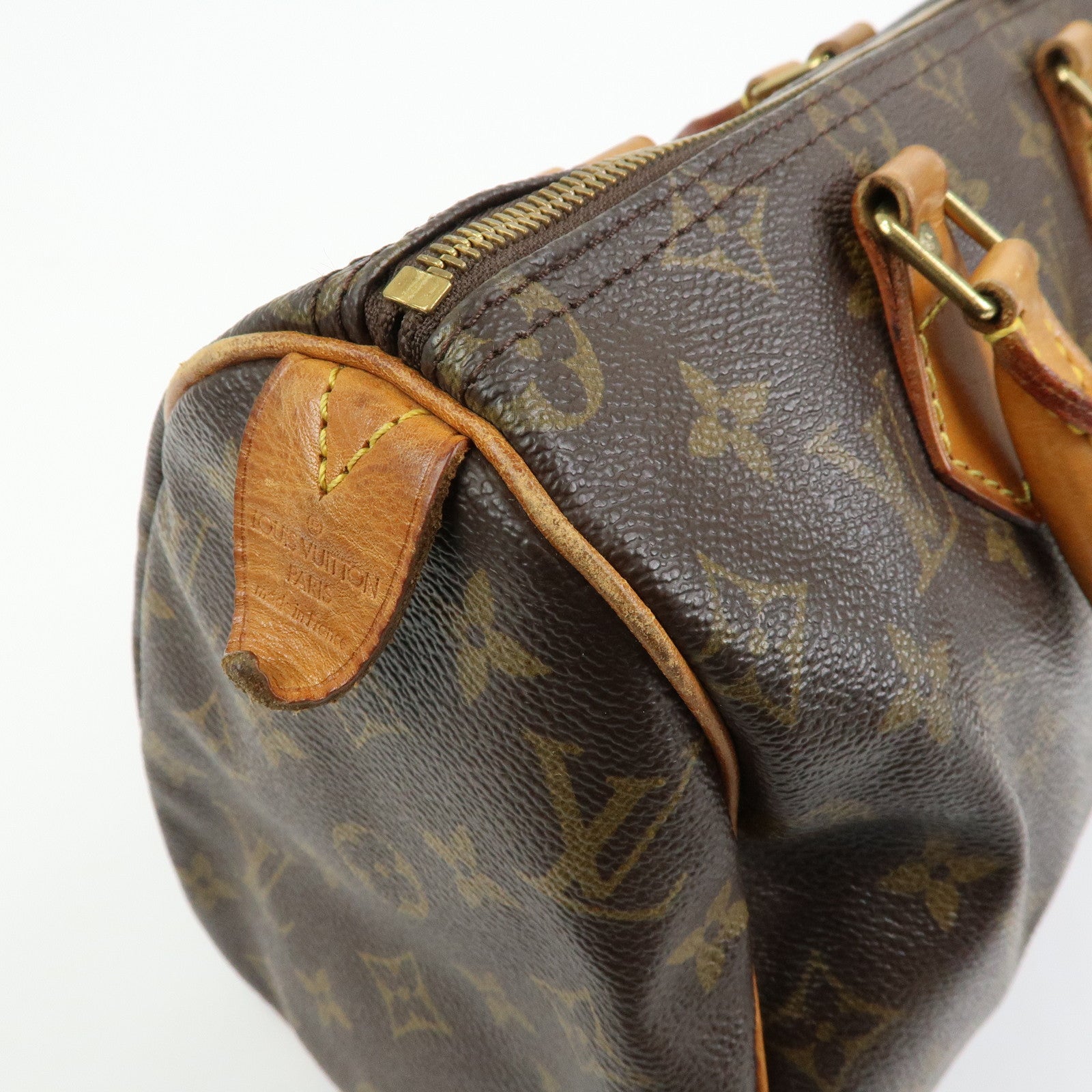 Louis Vuitton Monogram Speedy 25 Boston Bag Hand Bag Brown M41528