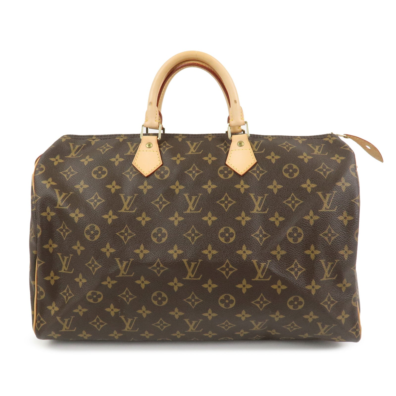 Louis Vuitton Monogram Speedy 40 Hand Bag Boston Bag Brown M41522