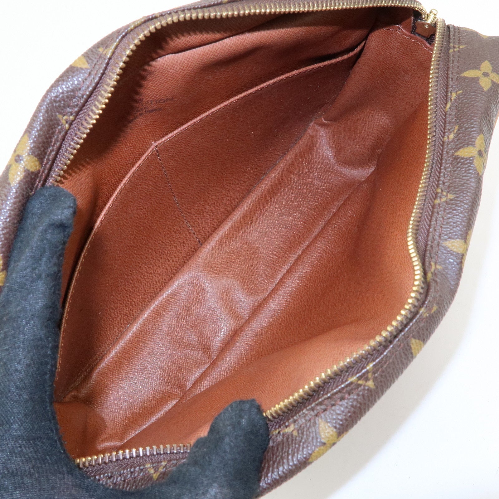 Louis Vuitton Monogram Compiegne 28 Pouch Clutch Bag Brown M51845