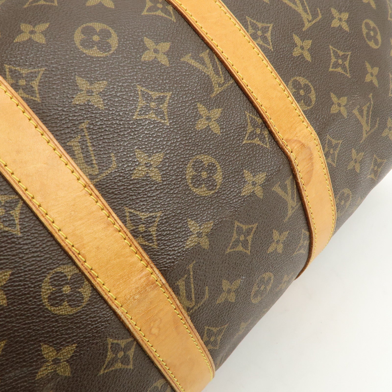 Louis Vuitton Monogram Canvas Keep All 45 Boston Bag Brown M41428