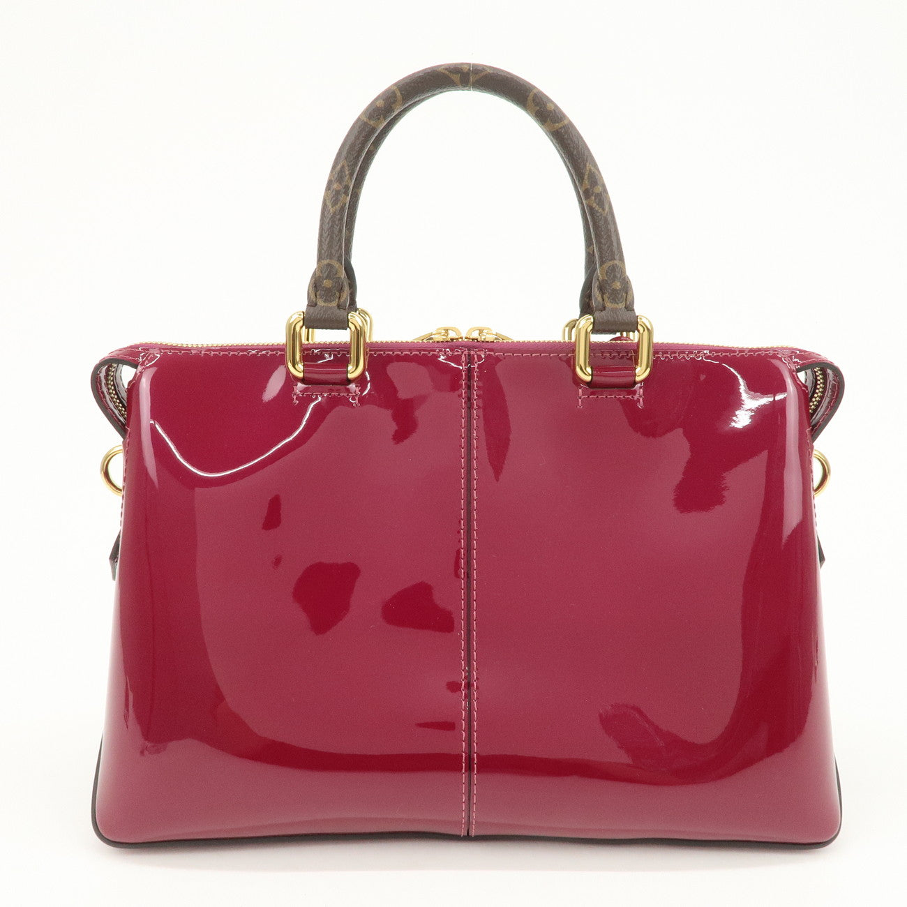 Louis Vuitton Vernis Monogram Tote Miroir 2Way Bag Magenta M54640