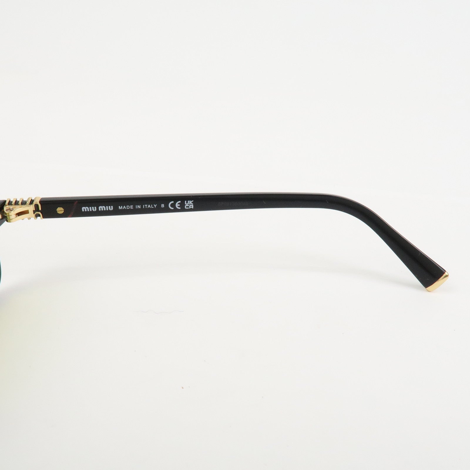 MIU MIU Plastic Sunglasses Black SMU 11Z-F 52□15 16K-170 140 1N
