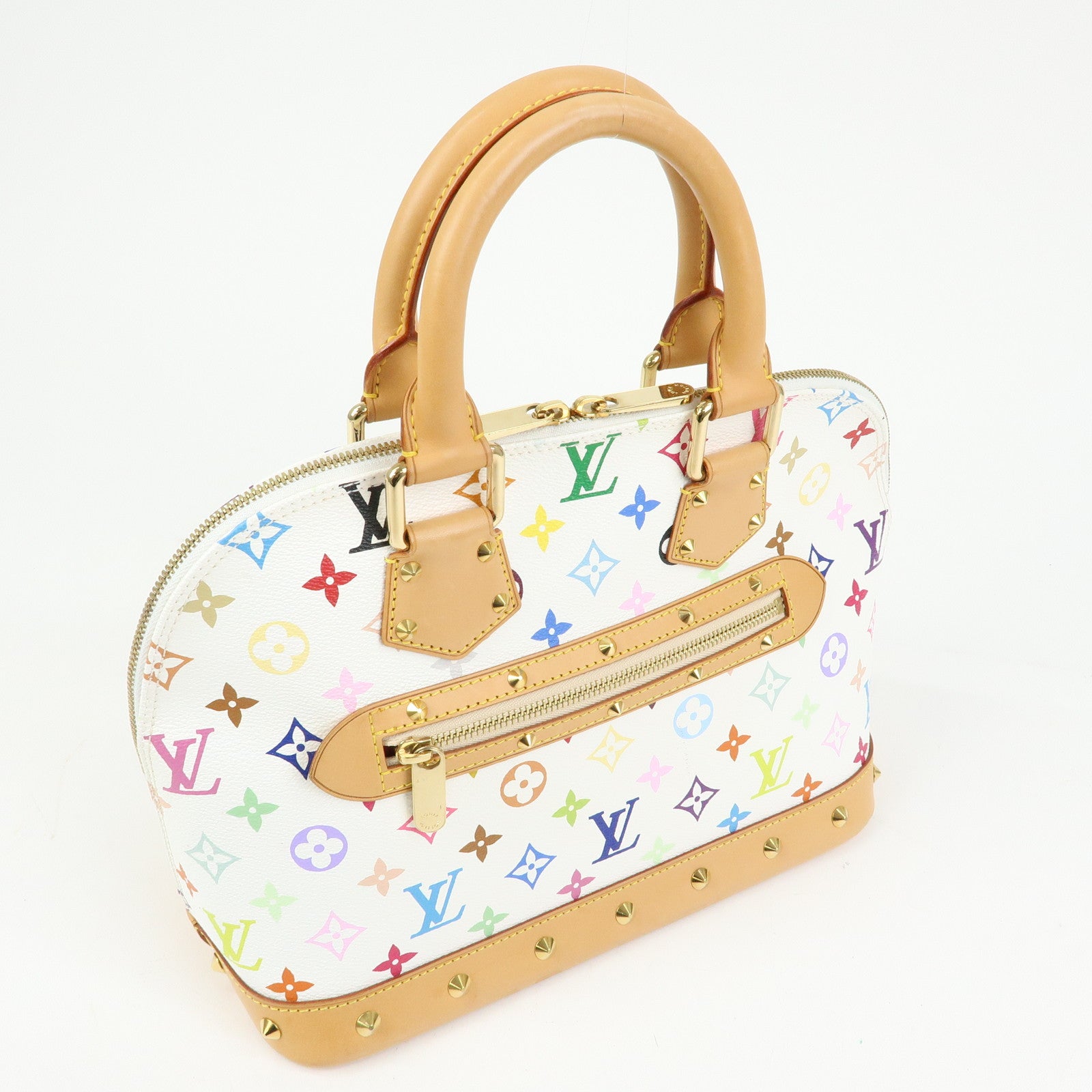 Louis Vuitton Monogram Multicolor Alma PM Hand Bag Blanc M92647