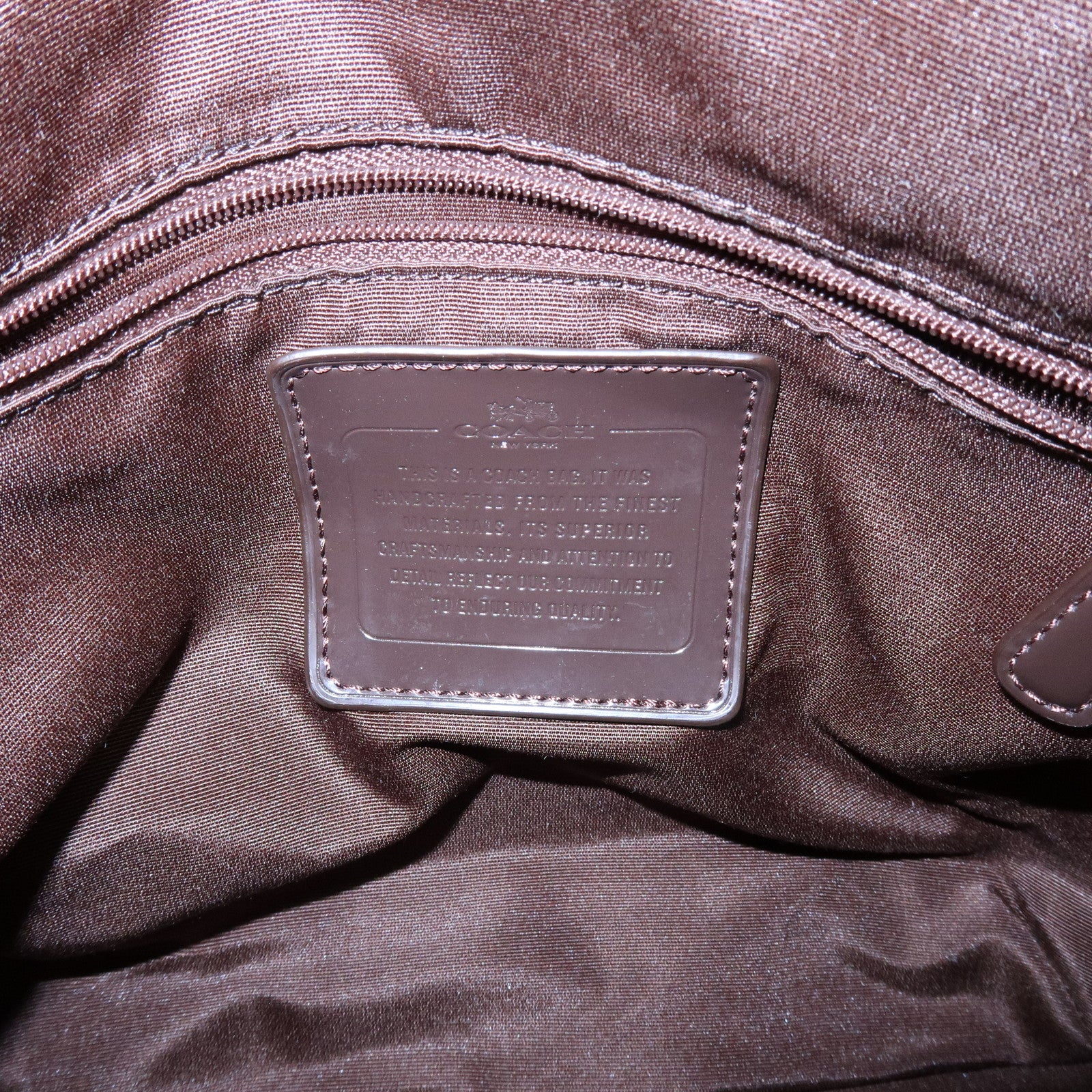 COACH Set of 2 Signature Canvas Leather Shoulder Bag Beige Brown