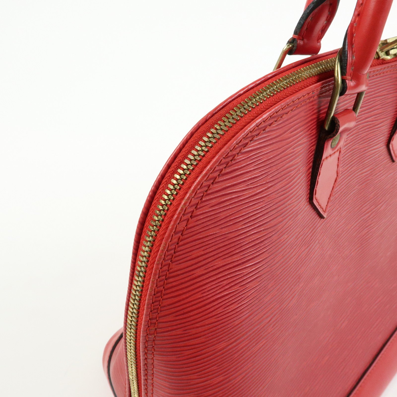 Louis Vuitton Epi Leather Alma Hand Bag Castilian Red M52147