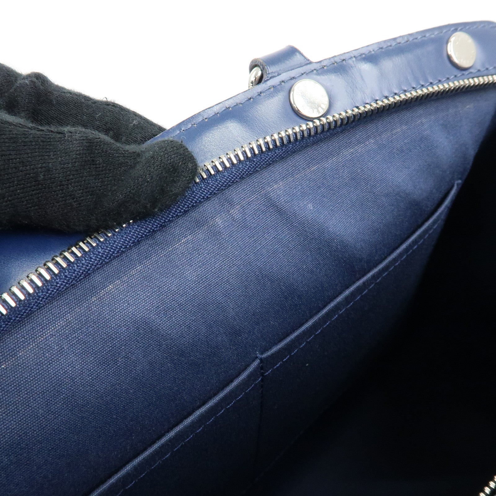 Louis Vuitton Epi Brea MM 2Way Bag Hand Bag Indigo M40821