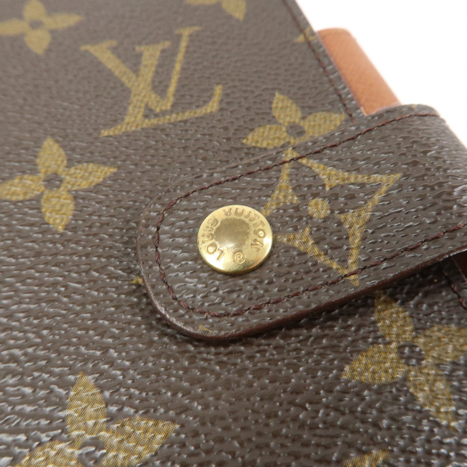 Louis Vuitton Monogram Agenda MM Planner Cover Brown R20105