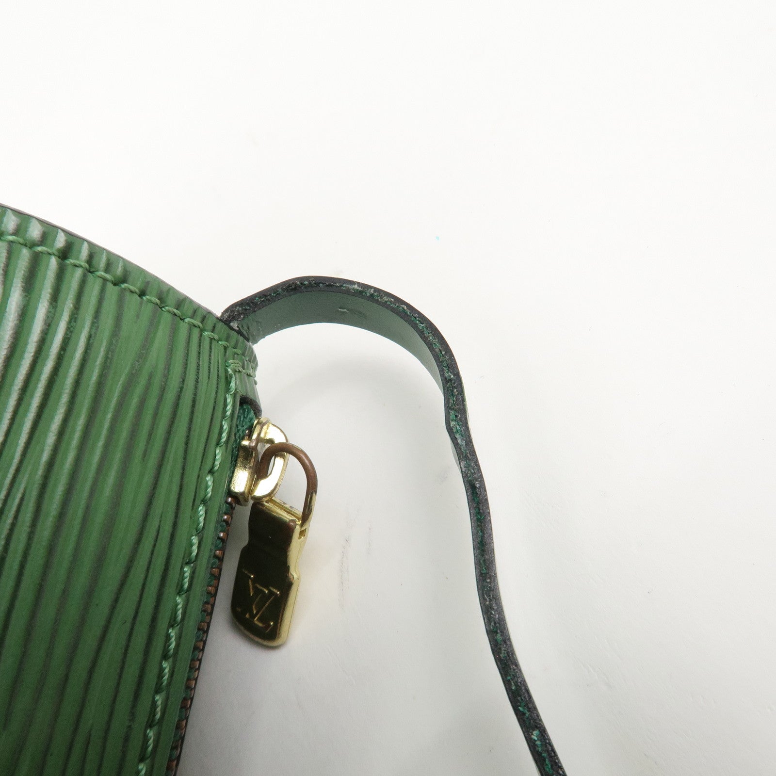 Louis Vuitton Epi Mini Pouch For Soufflot Hand Bag Borneo Green