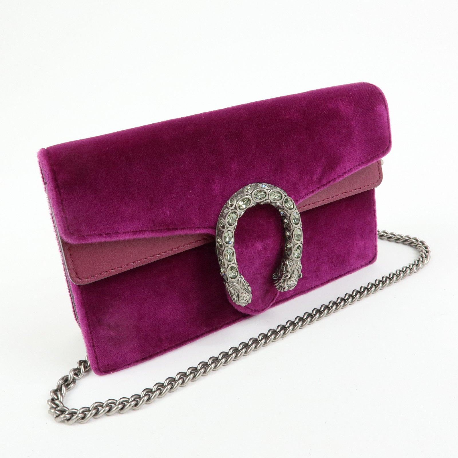 GUCCI Dionysus Super Mini Bag Velvet Chain Shoulder Bag 476432