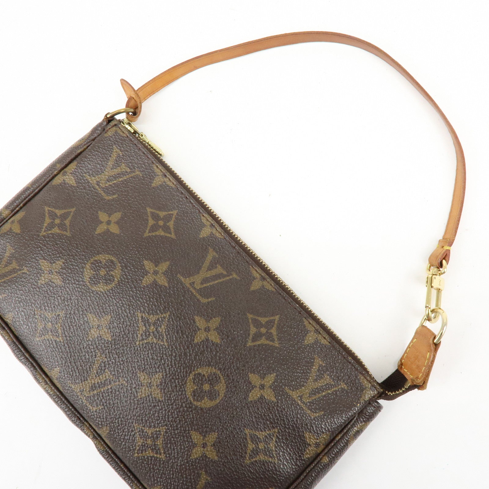 Louis Vuitton Monogram Pochette Accessoires Pouch Hand Bag M51980