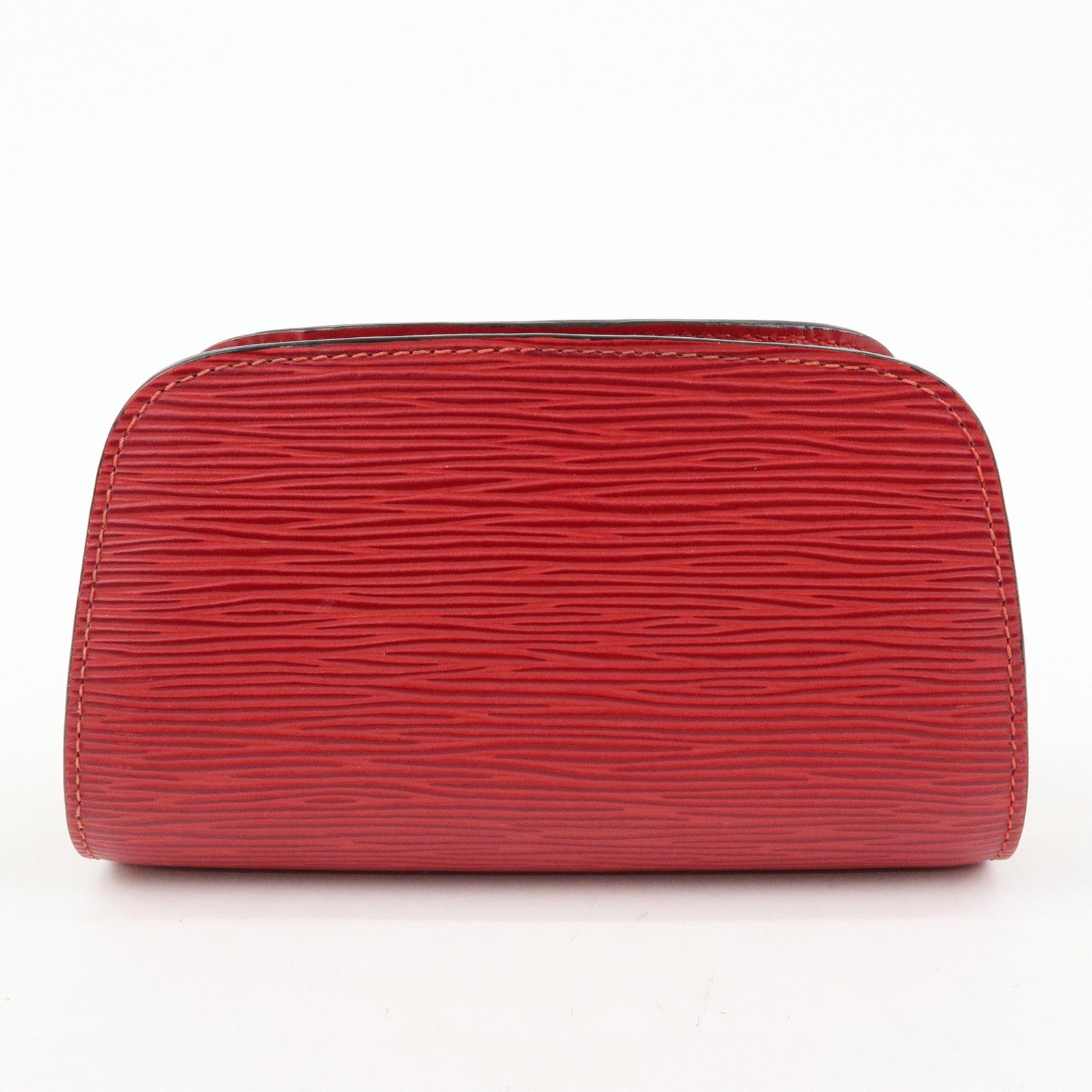Louis Vuitton Epi Dauphine PM Leather Pouch Castillian Red M48447
