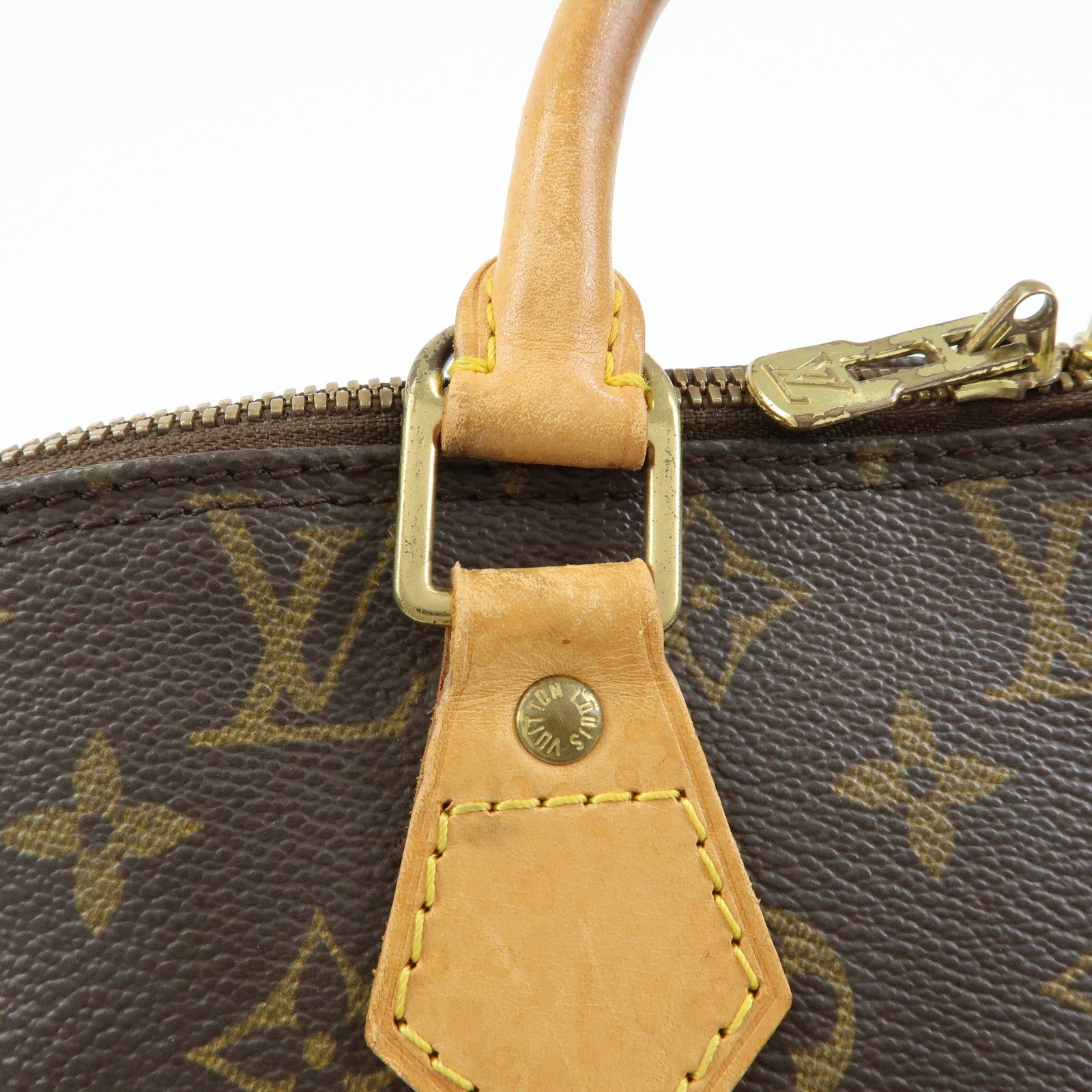 Louis Vuitton Monogram Alma Hand Bag Brown M51130
