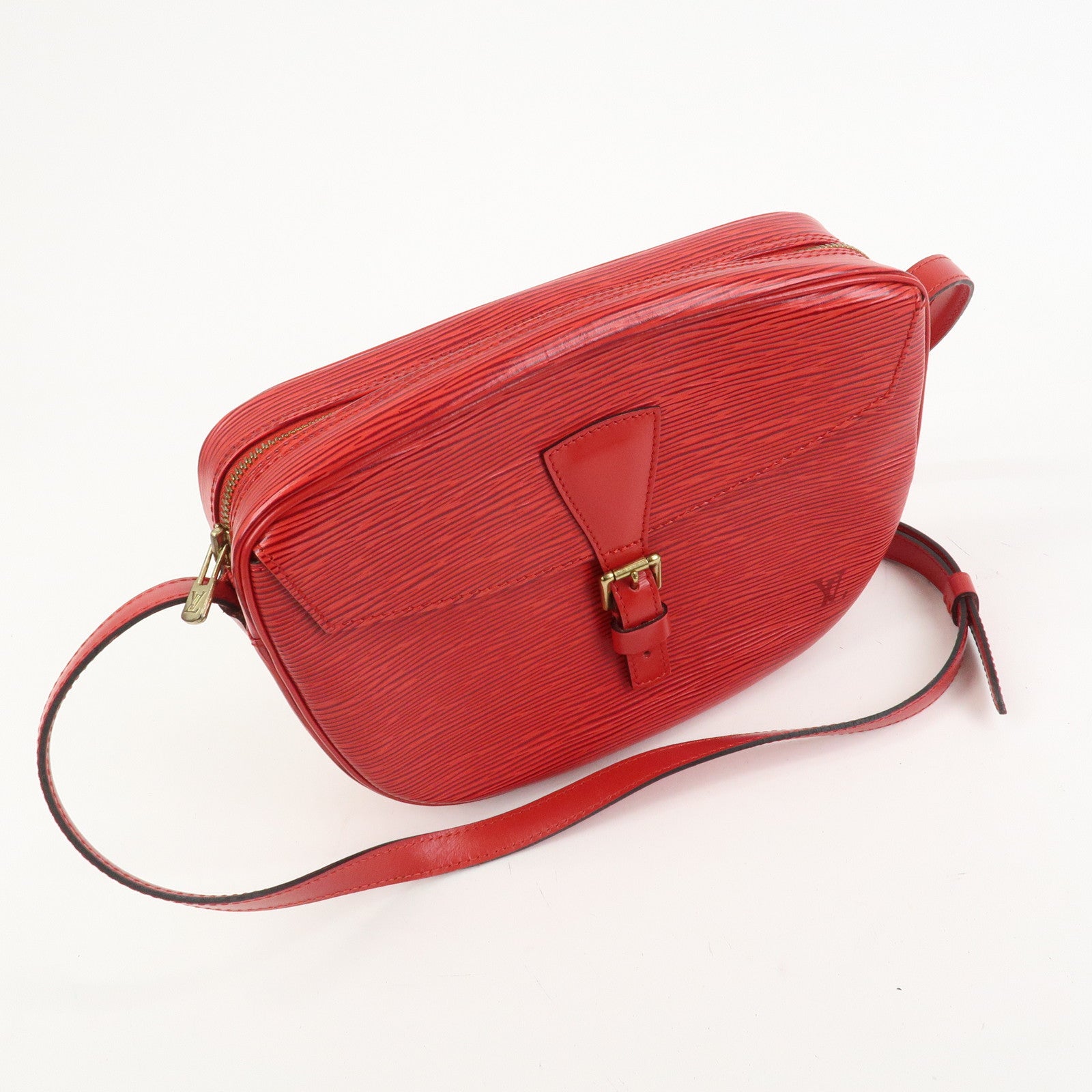 Louis Vuitton Epi Jeune Fille Shoulder Bag Castilian Red M52157