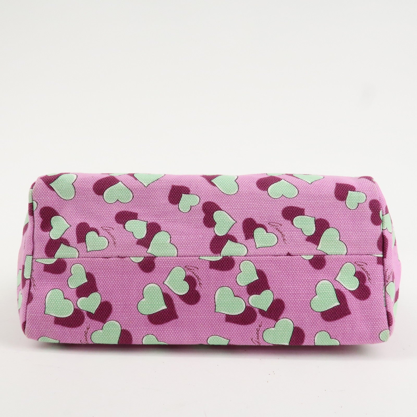 GUCCI Children's Canvas Leather Tote Bag Hand Bag Pink Ivory 284721 Used