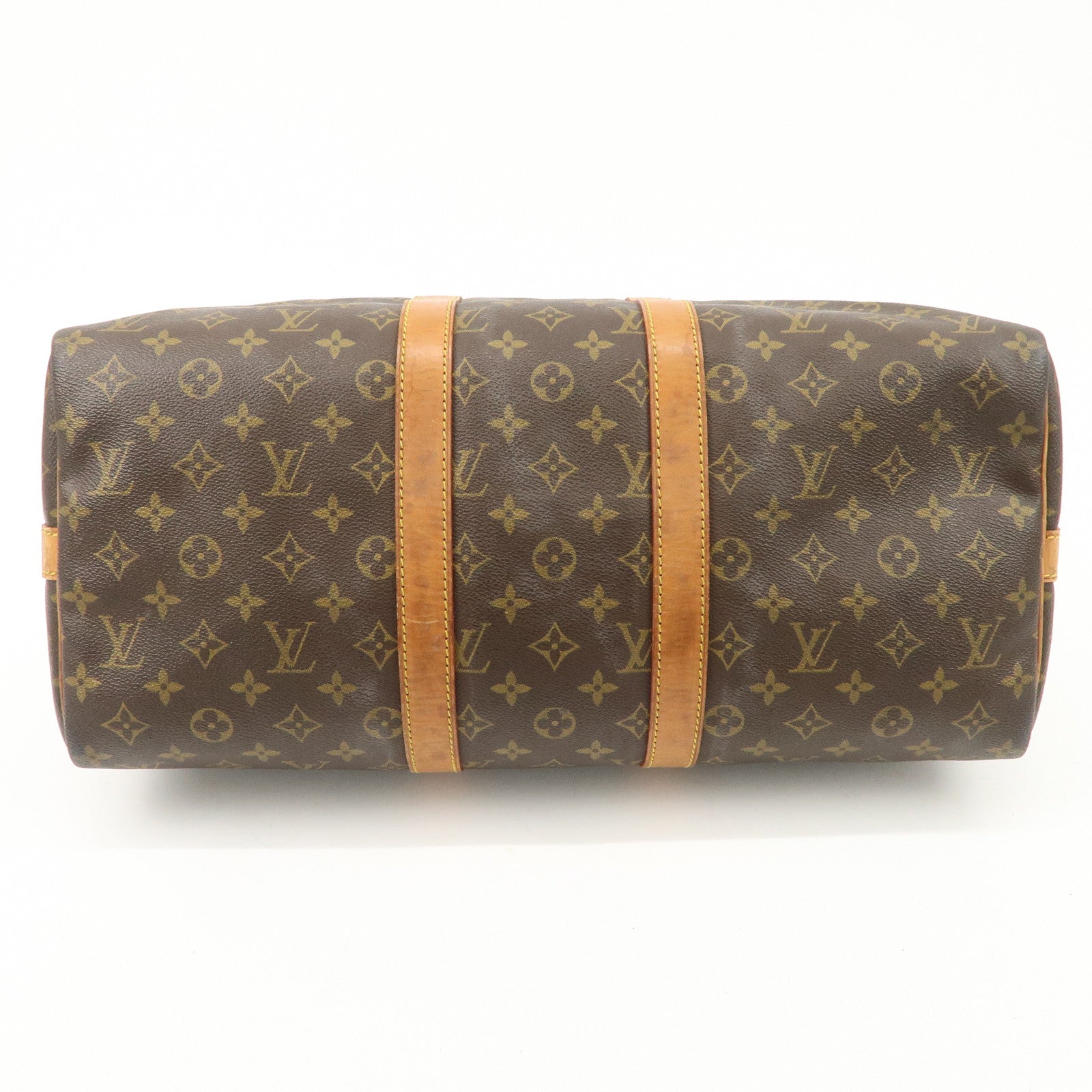 Louis Vuitton Monogram Keep All 45 Boston Bag Brown M41418 Used