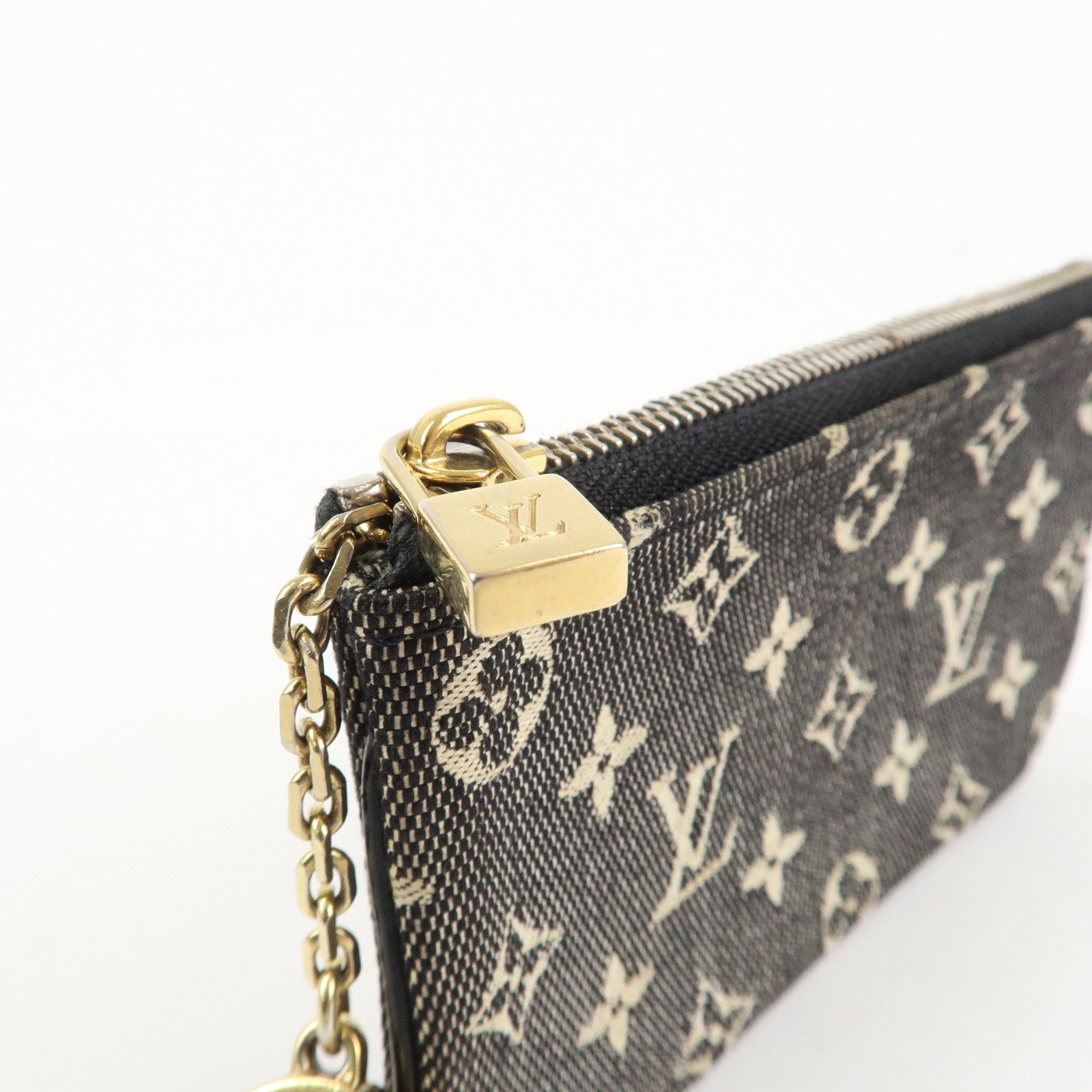 Louis Vuitton Monogram Idylle Canvas Pochette Cle Coin Case M62995 Used