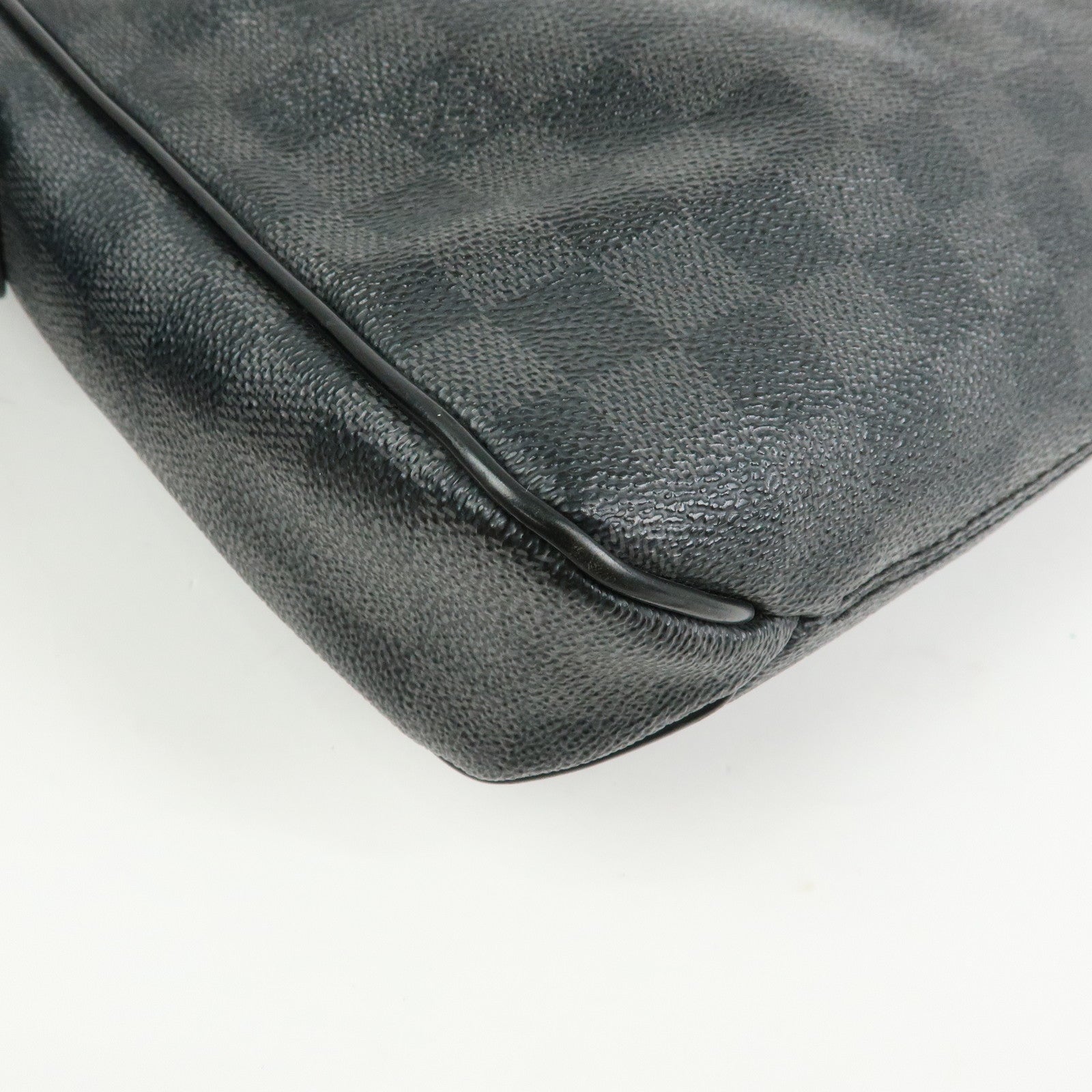 Louis Vuitton Damier Graphite District PM Shoulder Bag Noir N41260