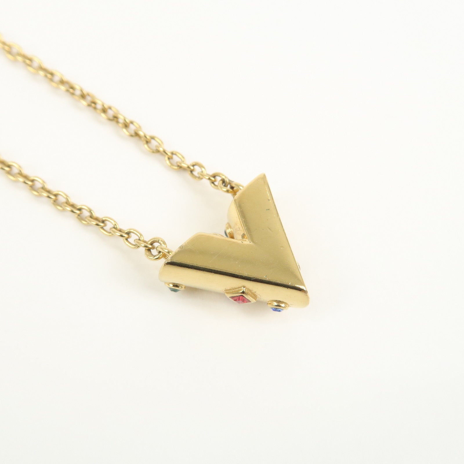 Louis Vuitton Collier Essential V Planet Rhinestone Necklace M68920