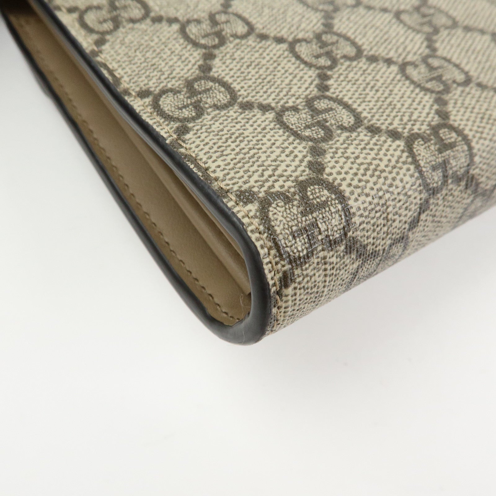 GUCCI Dionysus GG Supreme Chain Shoulder Bag Beige 401231