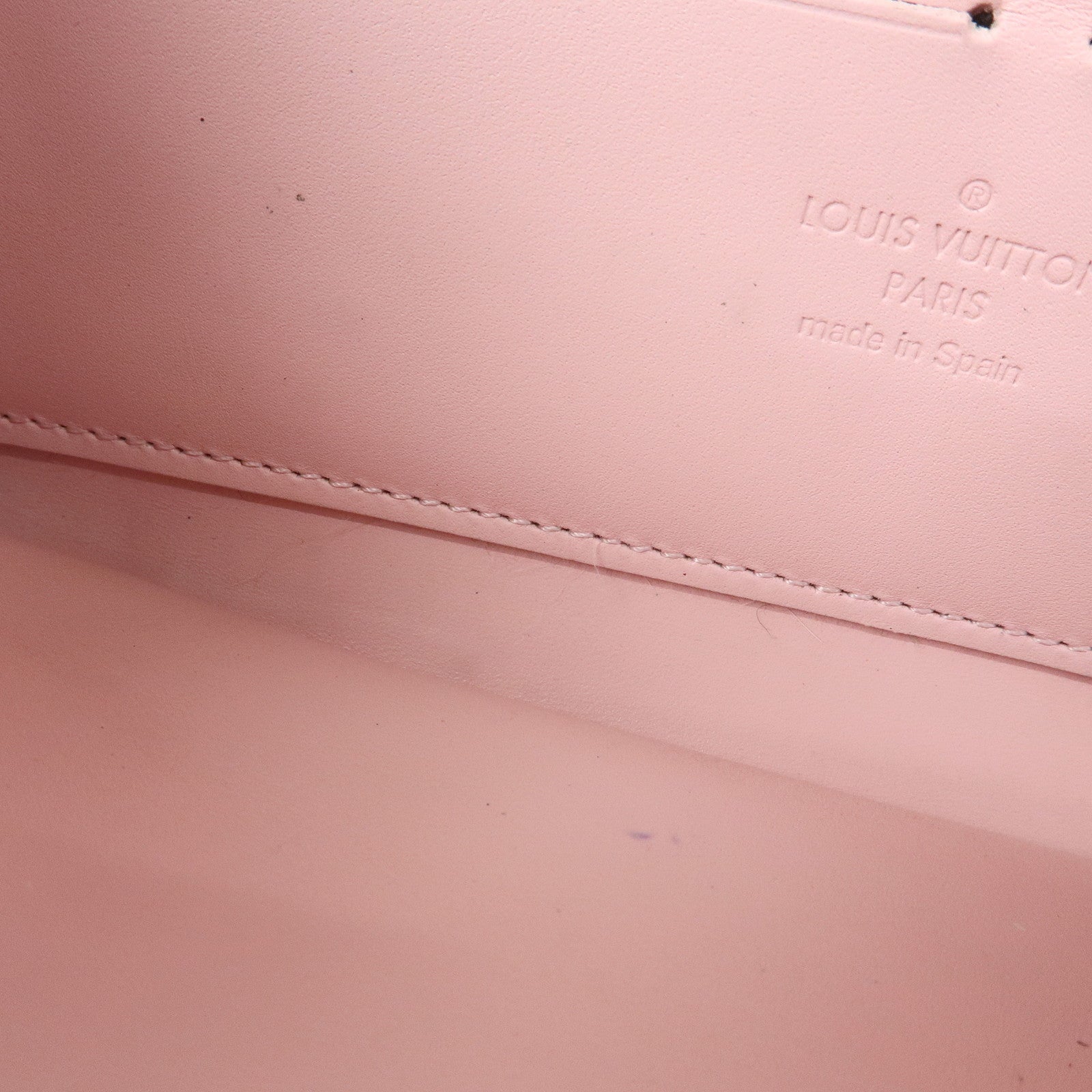 Louis Vuitton Monogram Vernis Zippy Wallet Rose Ballerine M61226