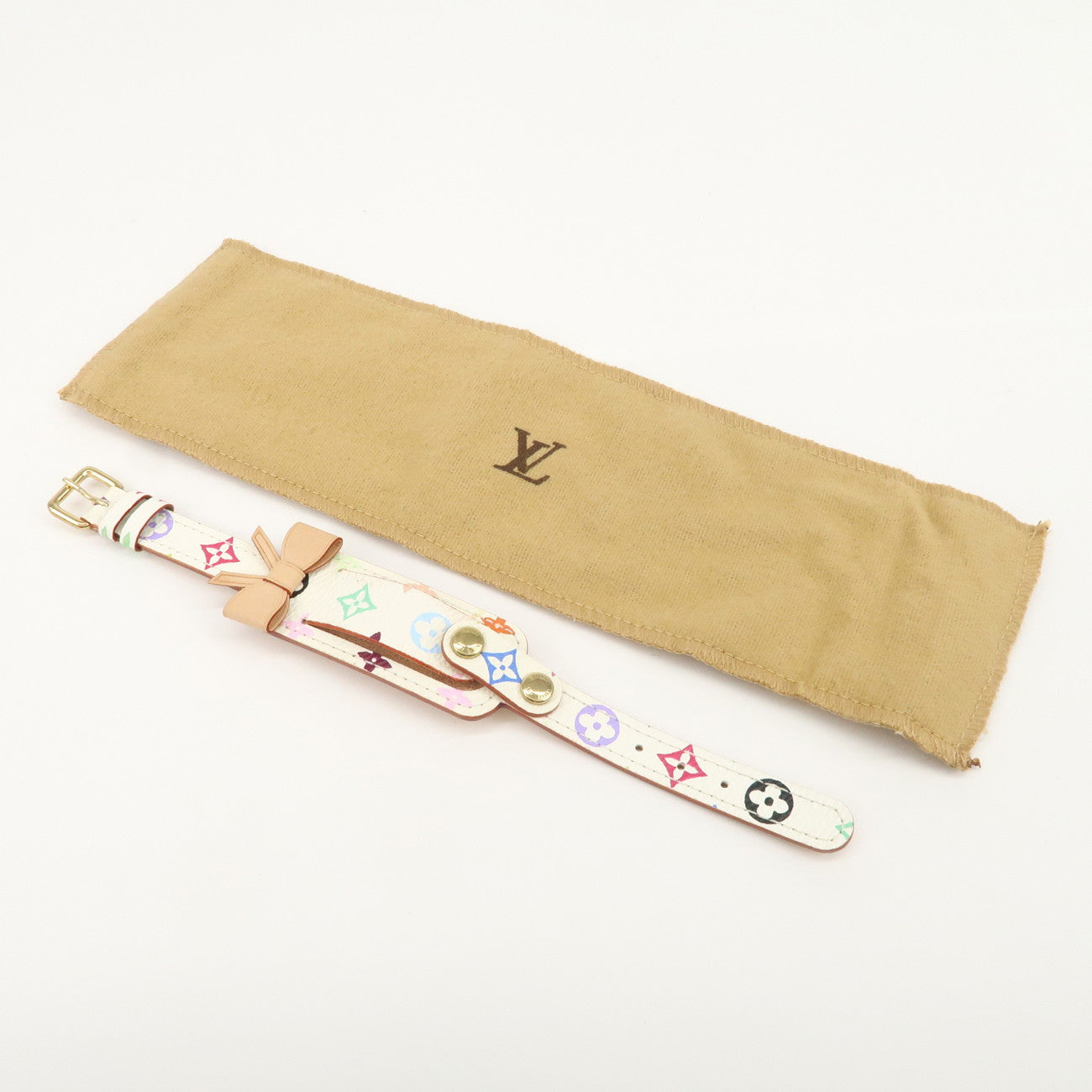 Louis Vuitton Monogram Multicolor Porte Address Bracelet Ｍ92594