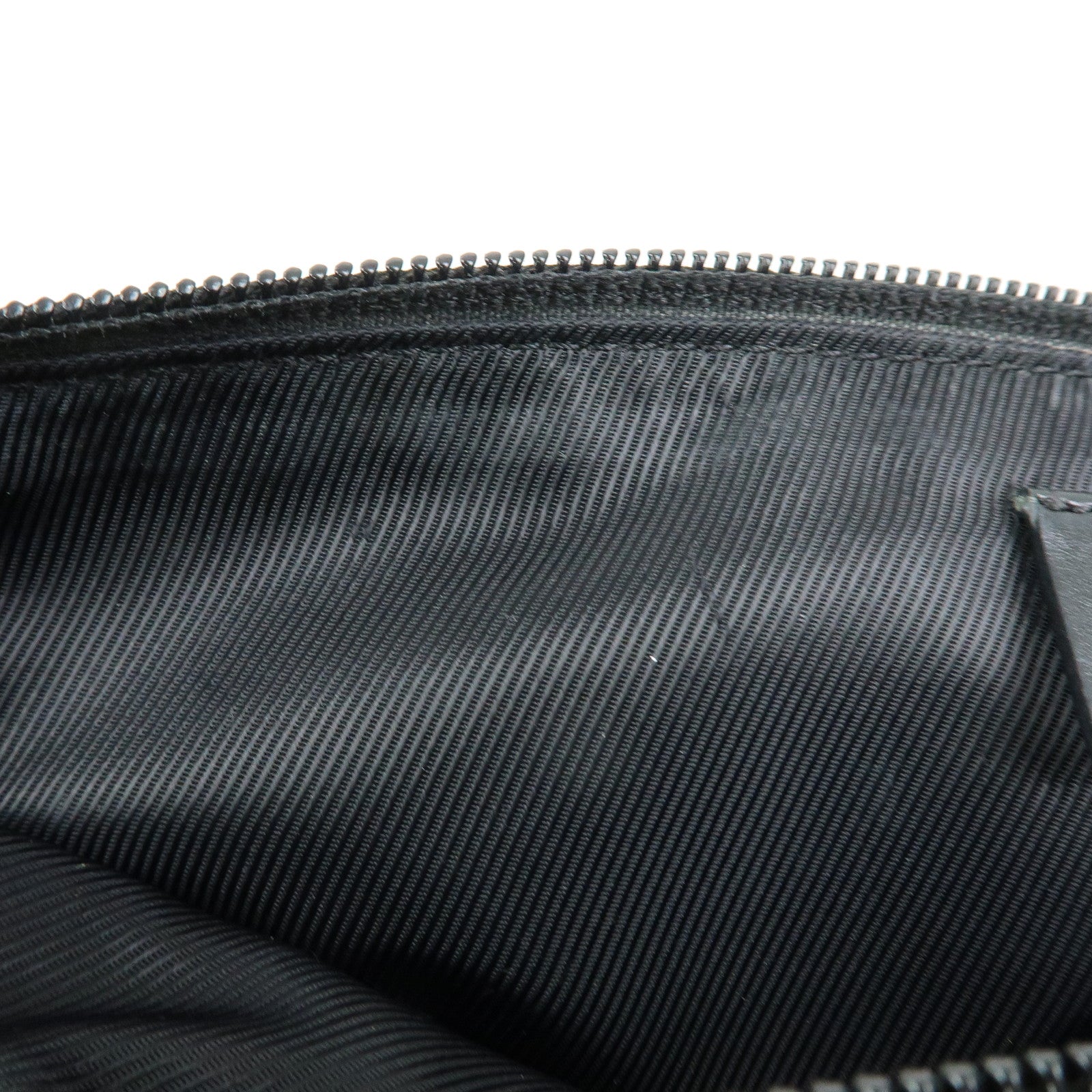 GUCCI Boat Bag GG Canvas Leather Hand Bag Pouch Black 0391103