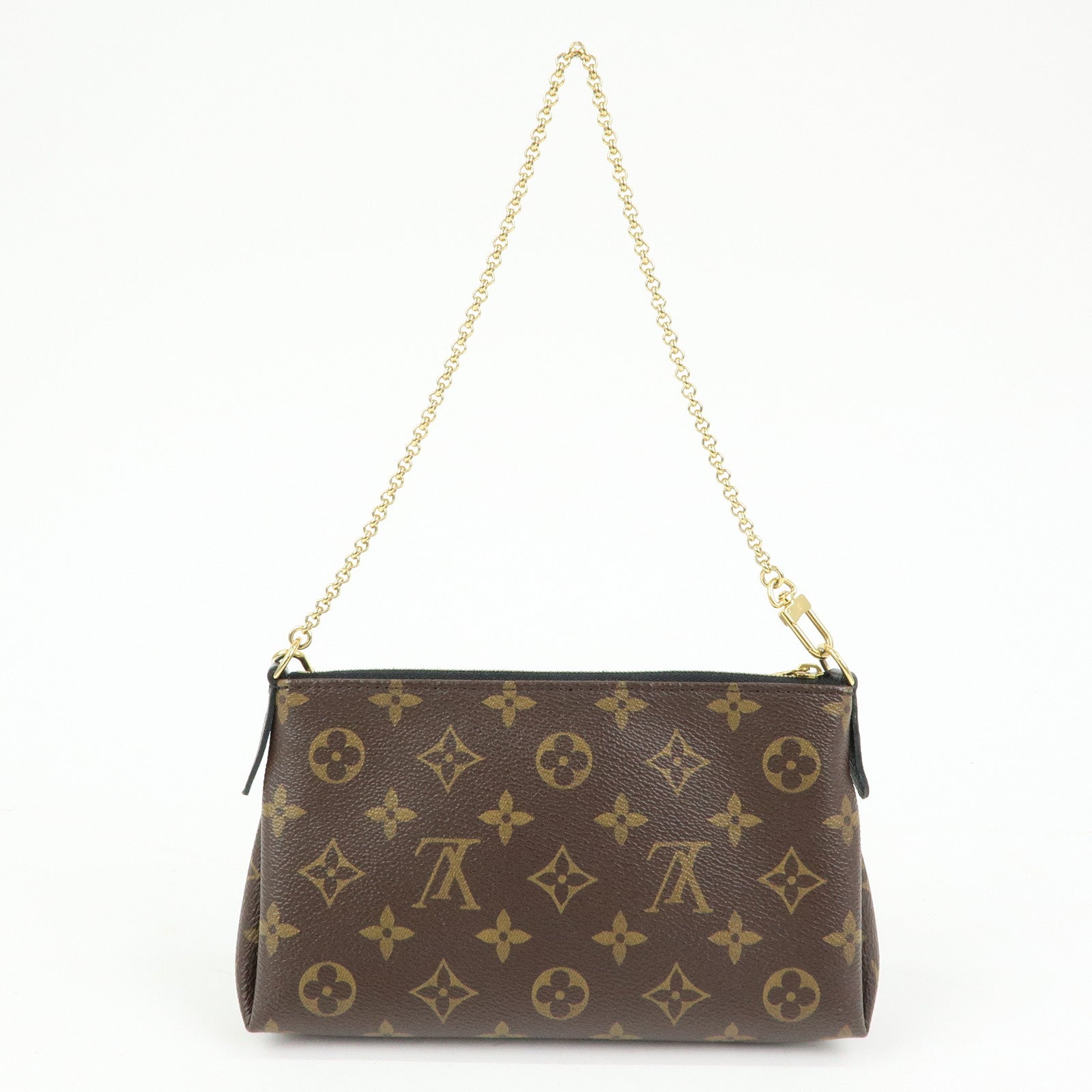 Louis Vuitton Monogram Pallas Clutch 2Way Shoulder Bag Noir M41639