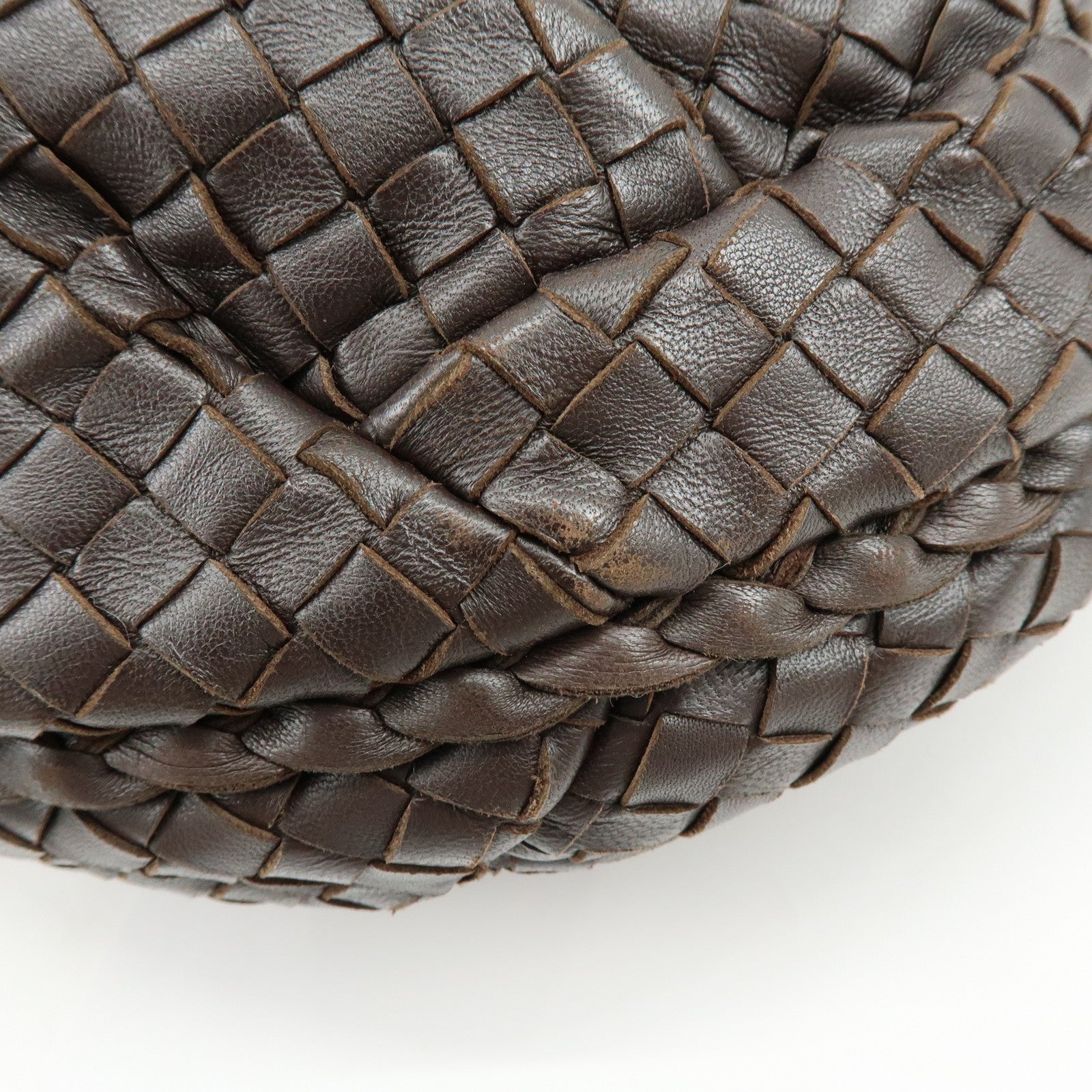 BOTTEGA VENETA Hobo Intrecciato Leather Shoulder Bag Brown 232499