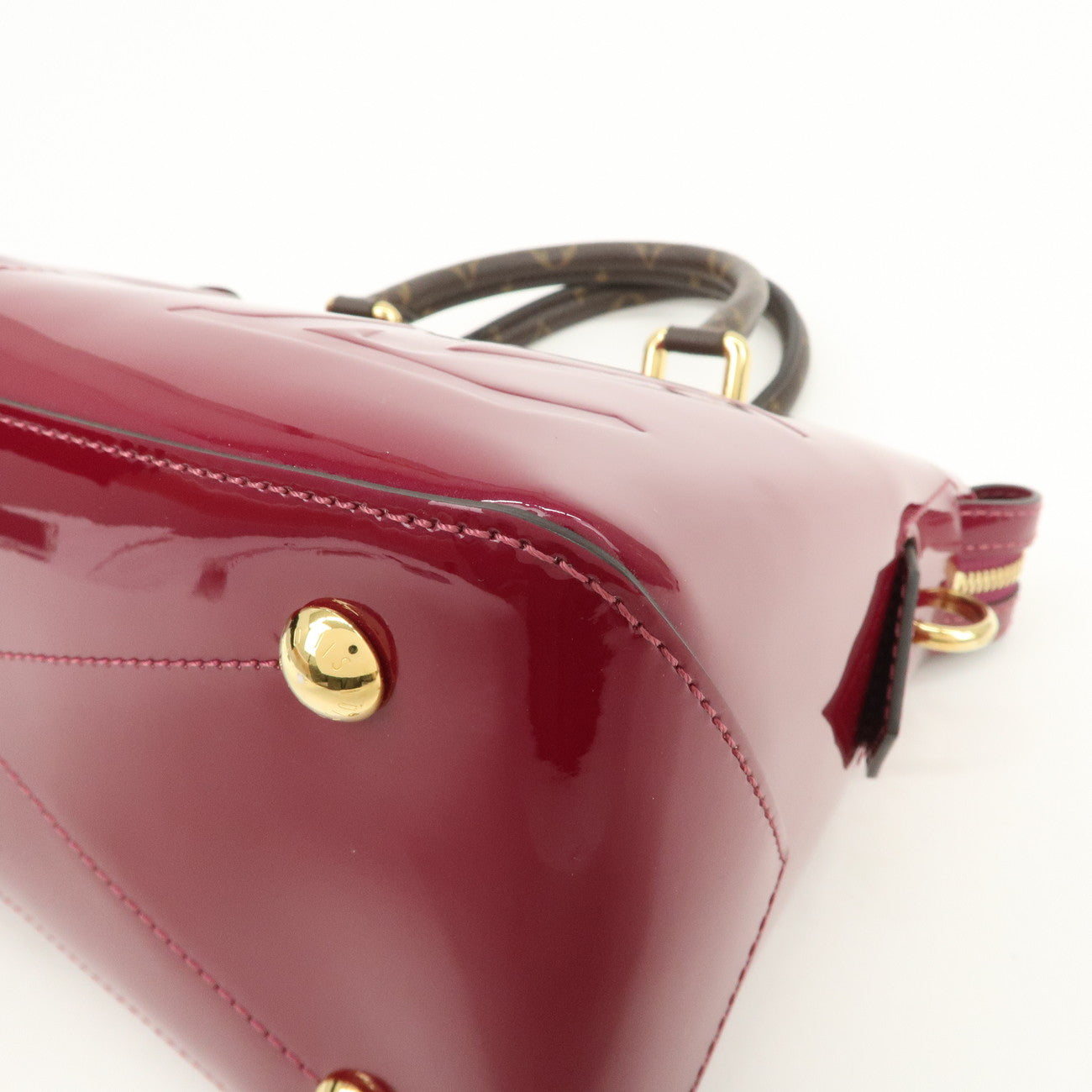 Louis Vuitton Vernis Monogram Tote Miroir 2Way Bag Magenta M54640