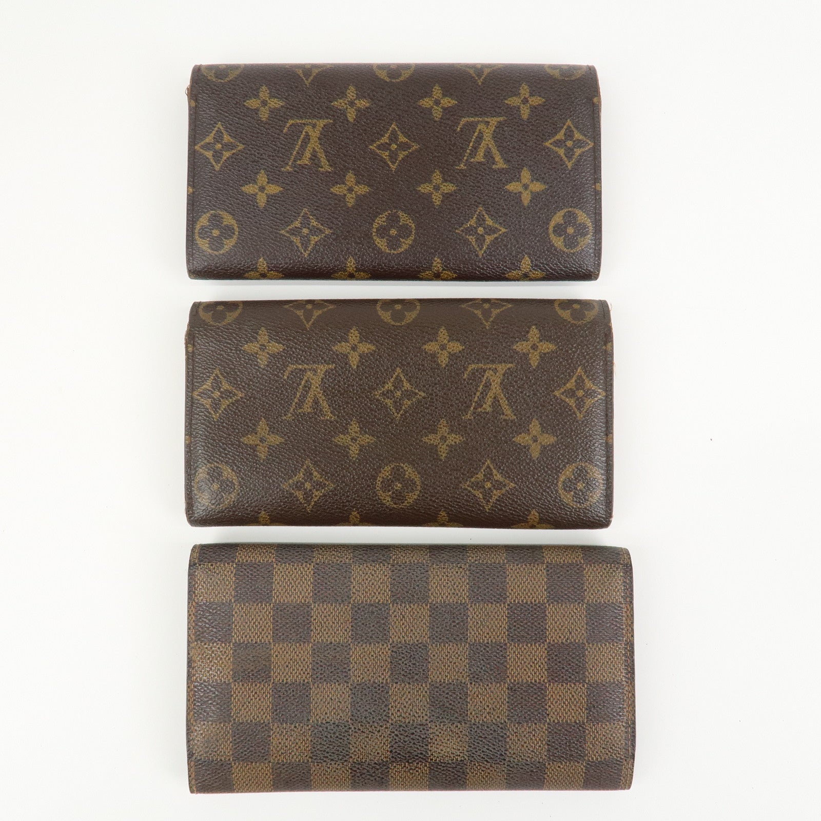 Louis Vuitton Set of 3 Long Wallet M61726/M61734/N61215