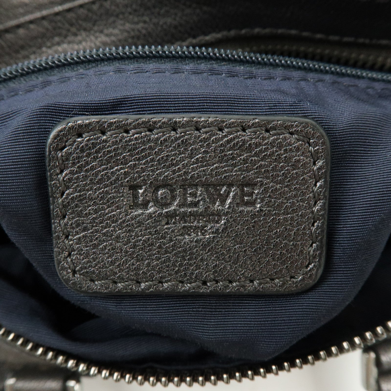 LOEWE Anagram Leather 2Way Bag Hand Bag Shoulder Bag Bronze