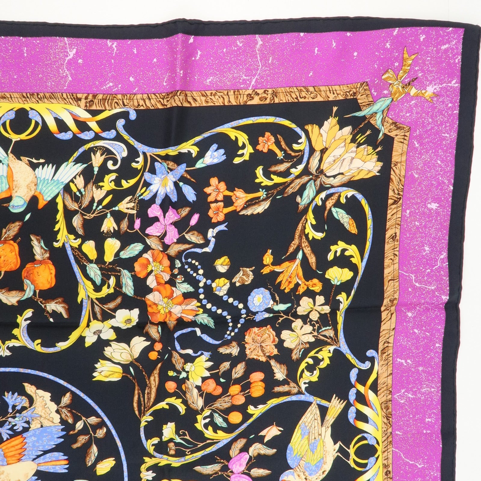 HERMES Carre 90 Silk 100% Scarf PIERRES D' ORIENT ET D' OCCIDENT