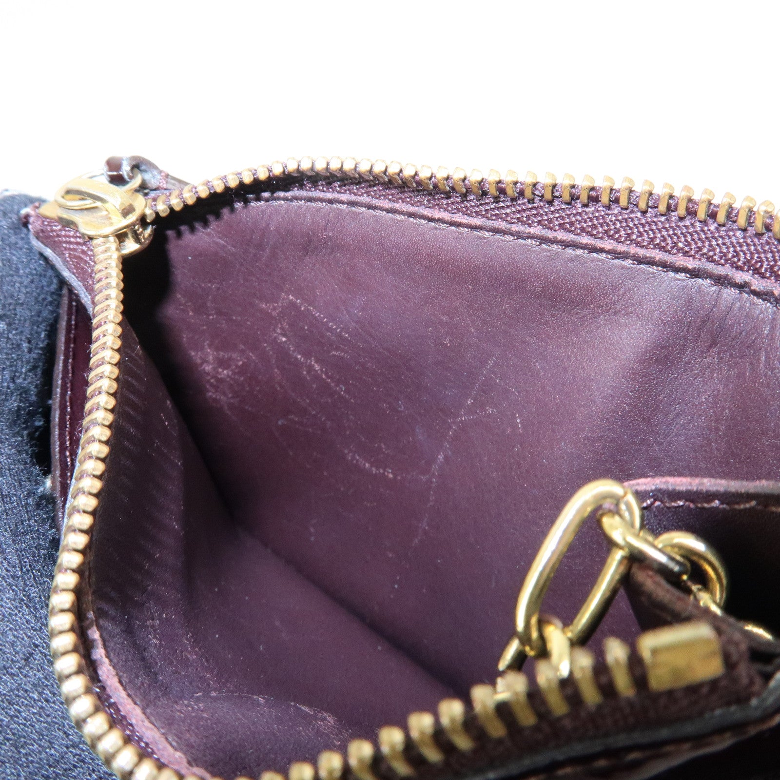 Louis Vuitton Vernis Pochette Cles NM Coin Case Amarante M93557