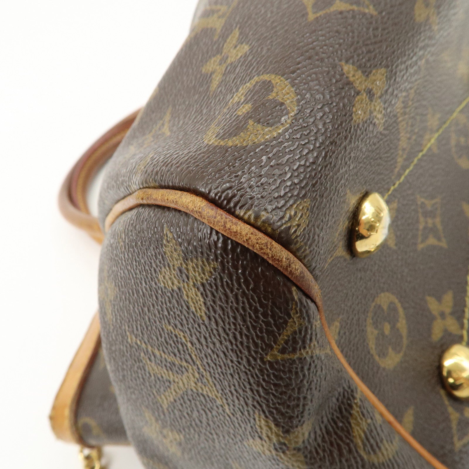 Louis Vuitton Monogram Tivoli PM Hand Bag Brown M40143 Used