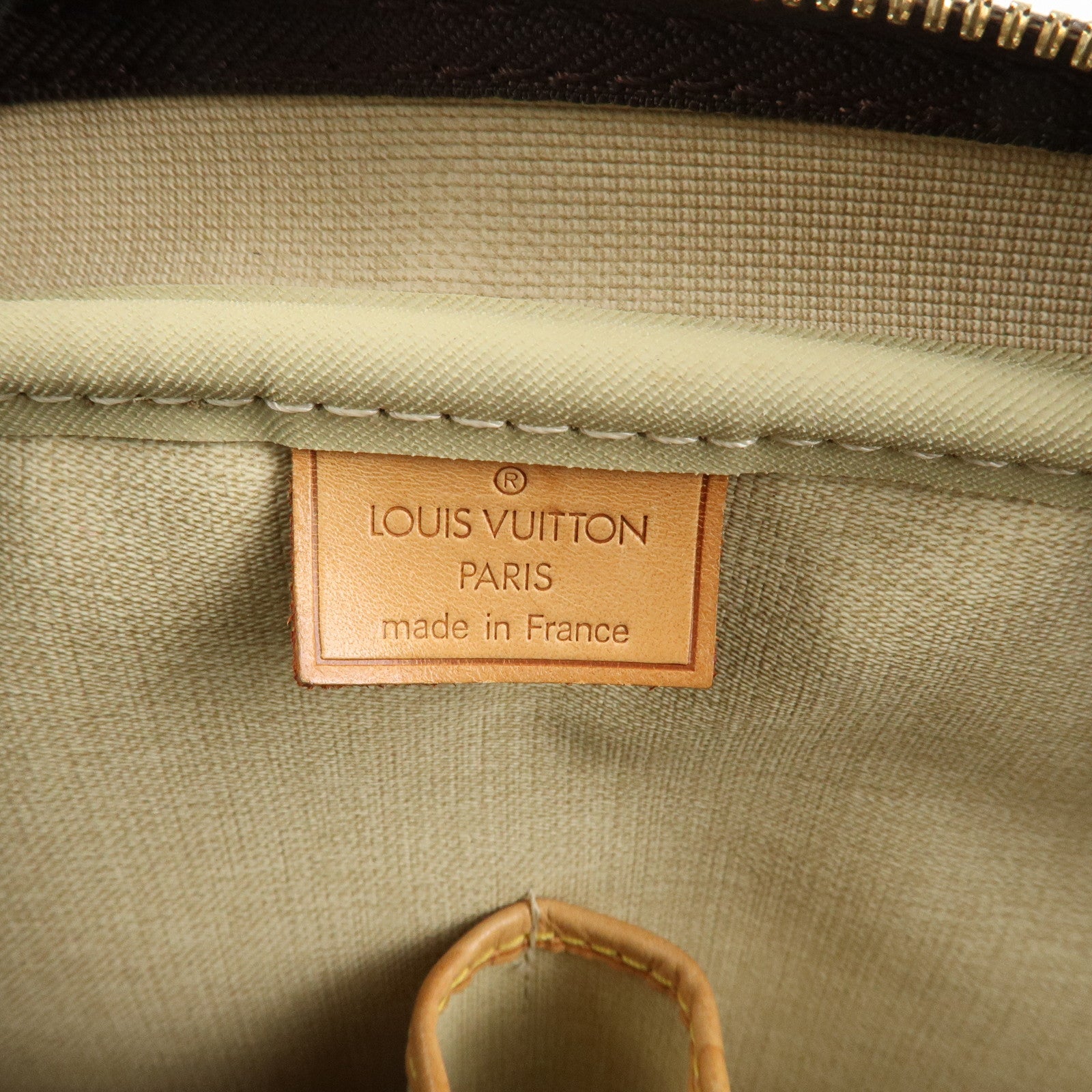 Louis Vuitton Monogram Deauville Hand Bag Brown M47270 Used
