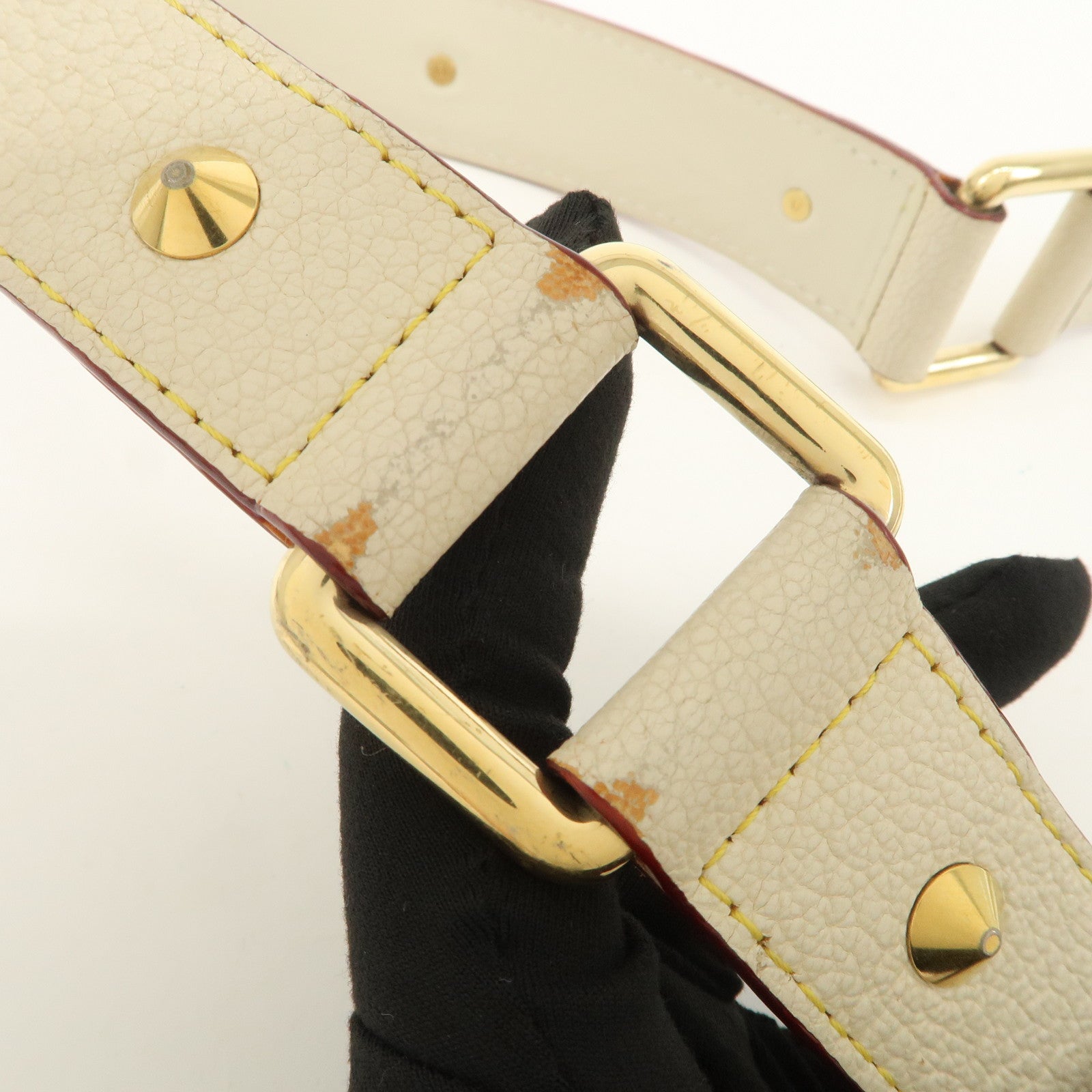 Louis Vuitton Ceinture Suhari Large Leather Belt Blanc M6870U