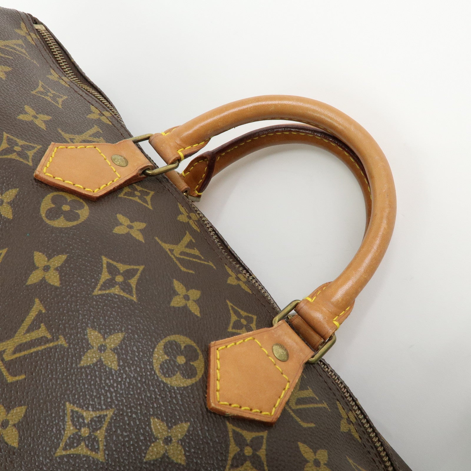 Louis Vuitton Monogram Speedy 40 Hand Bag Boston Bag Brown M41522