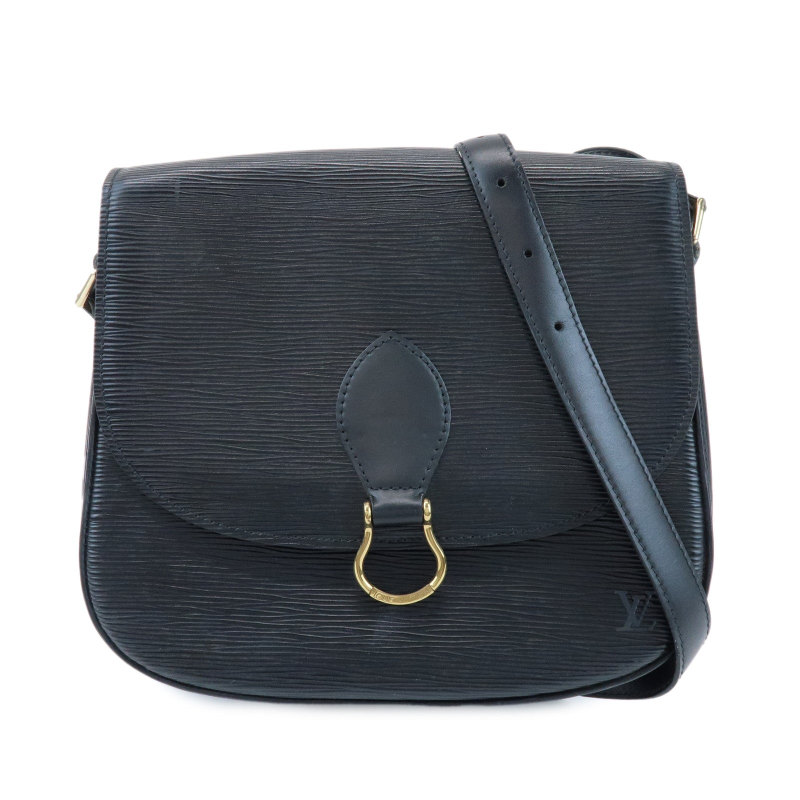 Louis Vuitton Epi Saint Cloud Shoulder Bag Black Noir M52192