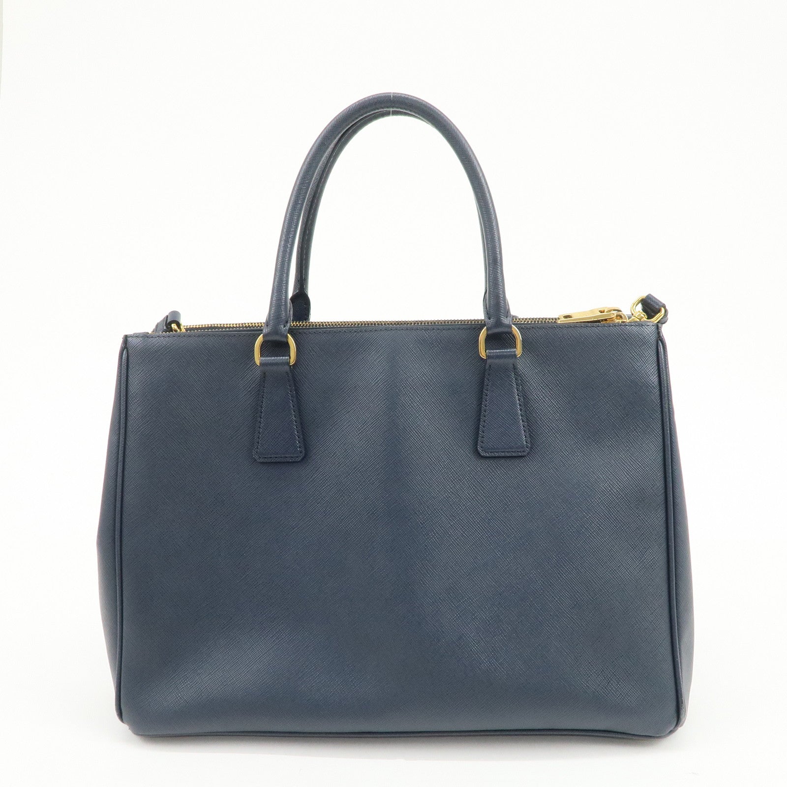 PRADA Galleria Saffiano Leather 2Way Bag Hand Bag Navy BN2274