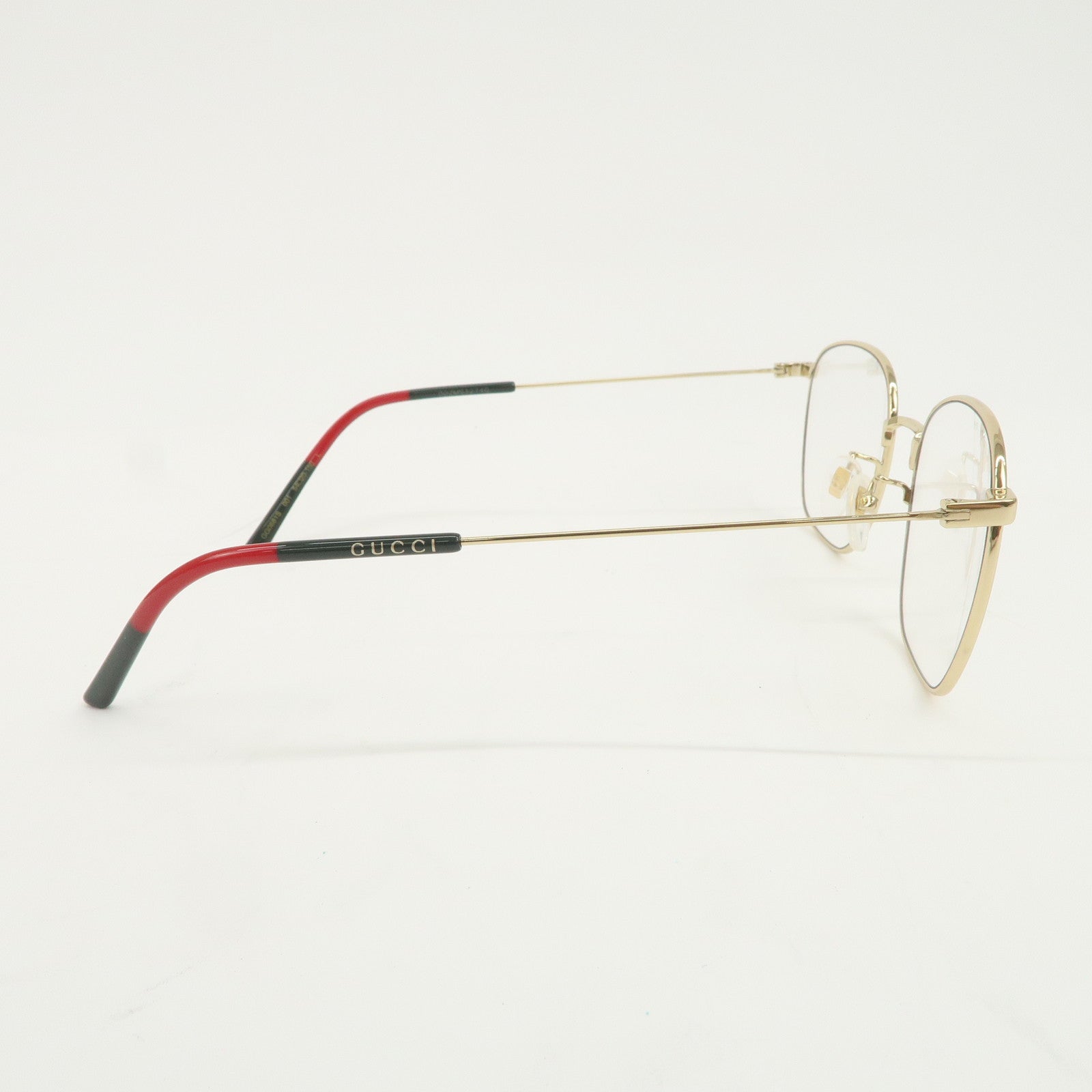 GUCCI Sherry Plastic Metal Glasses Gold GG0681S 001 54□20-150 L