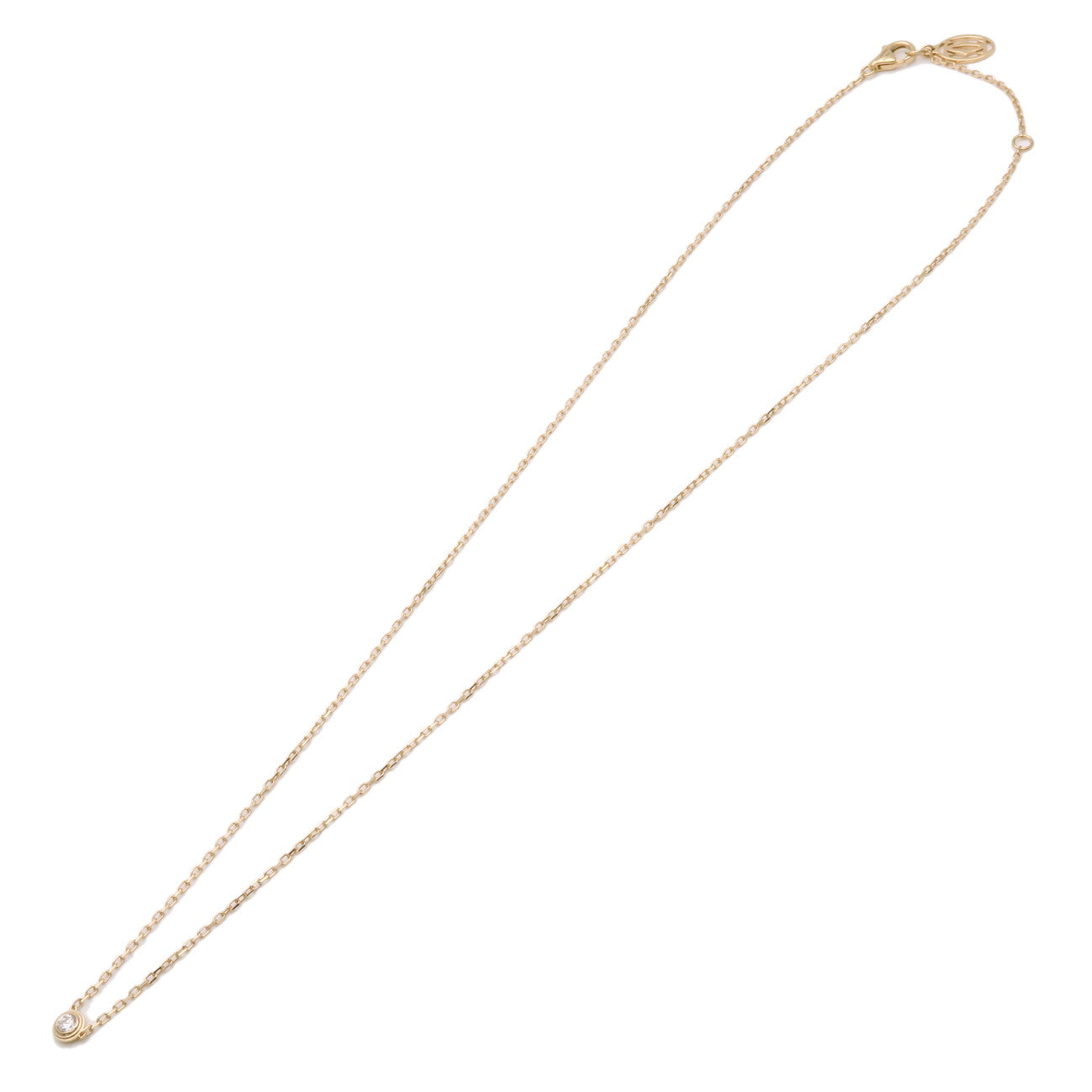 Cartier d'amour Necklace SM 1P Diamond 0.09ct K18YG Yellow Gold