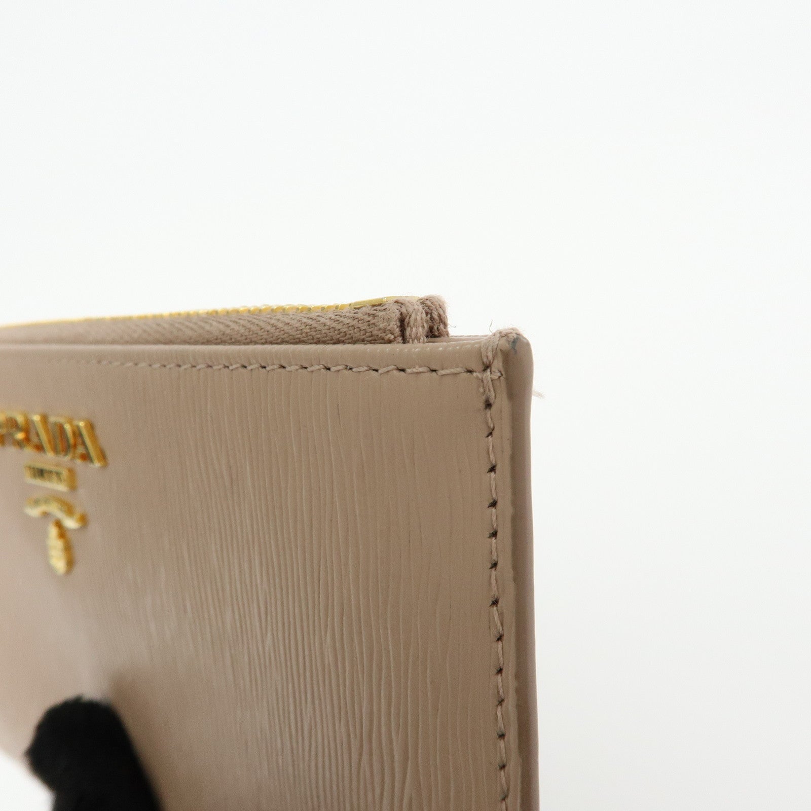 PRADA Leather Fragment Case Card Case Card Holder Pink 57884