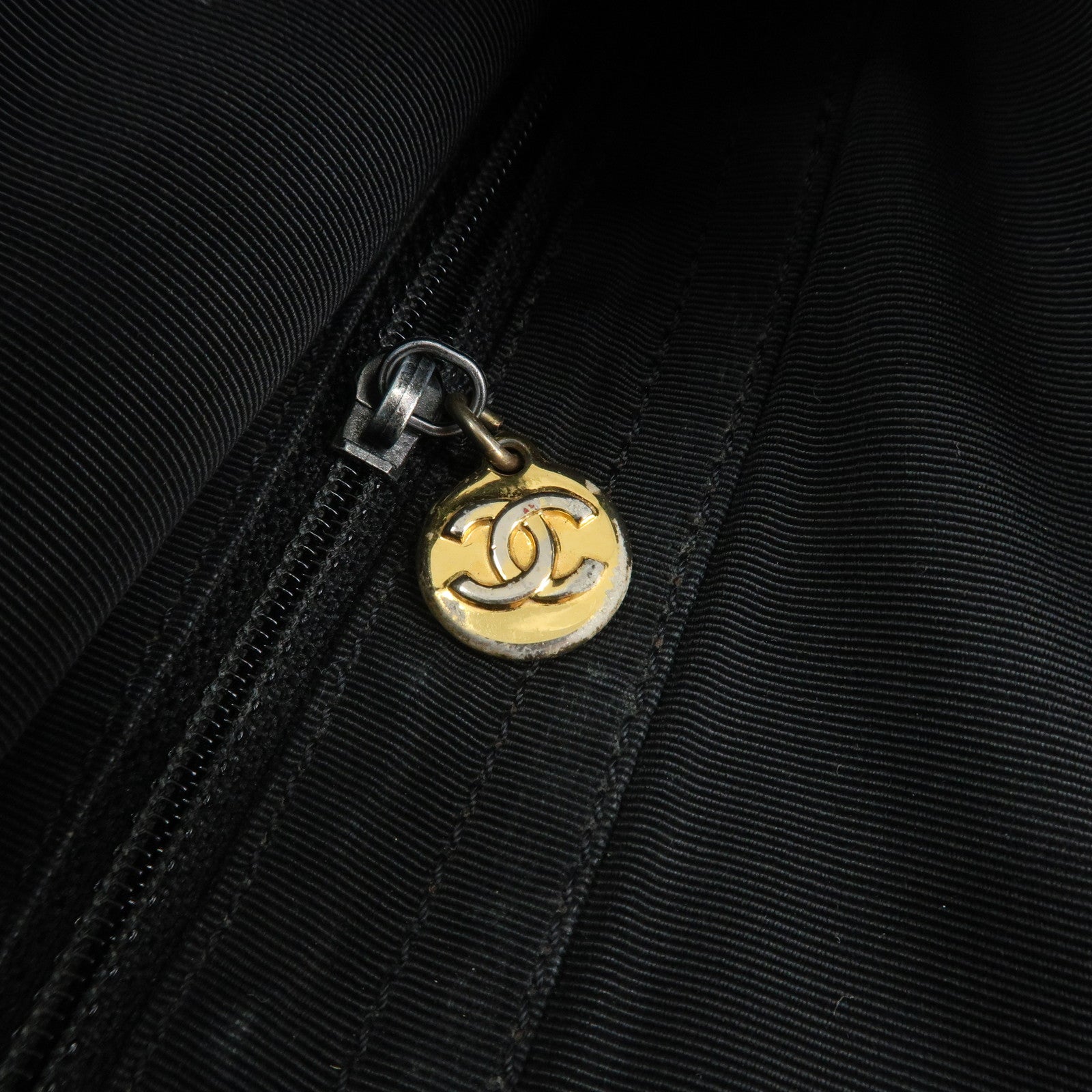 CHANEL Lamb Skin Shoulder Bag Crossbody Bag Black