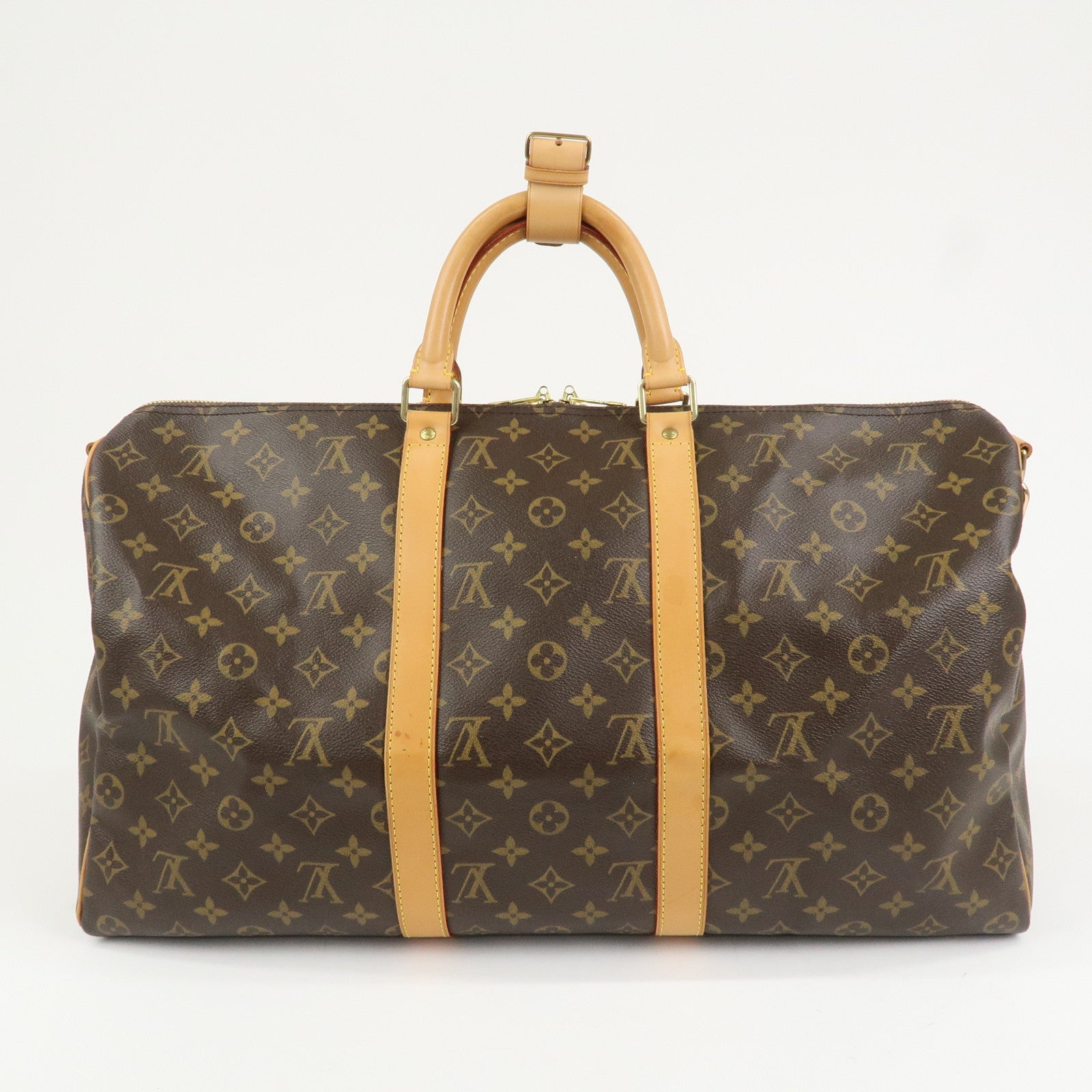 Louis Vuitton Monogram Keep All 50 Bandouliere Boston Bag M41416