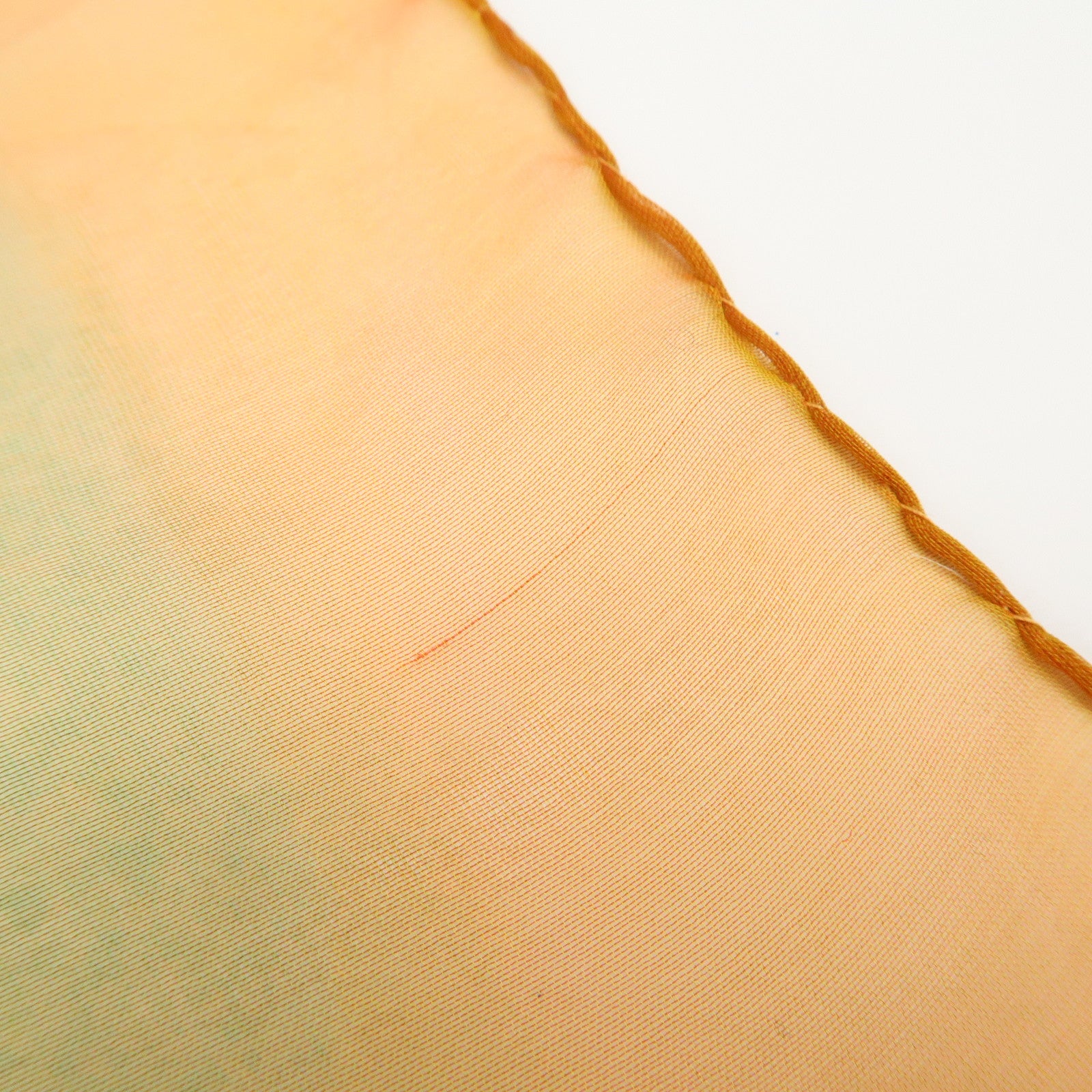 Louis Vuitton Silk 100% 90ﾃ・0 Gradation Scarf Orange Green